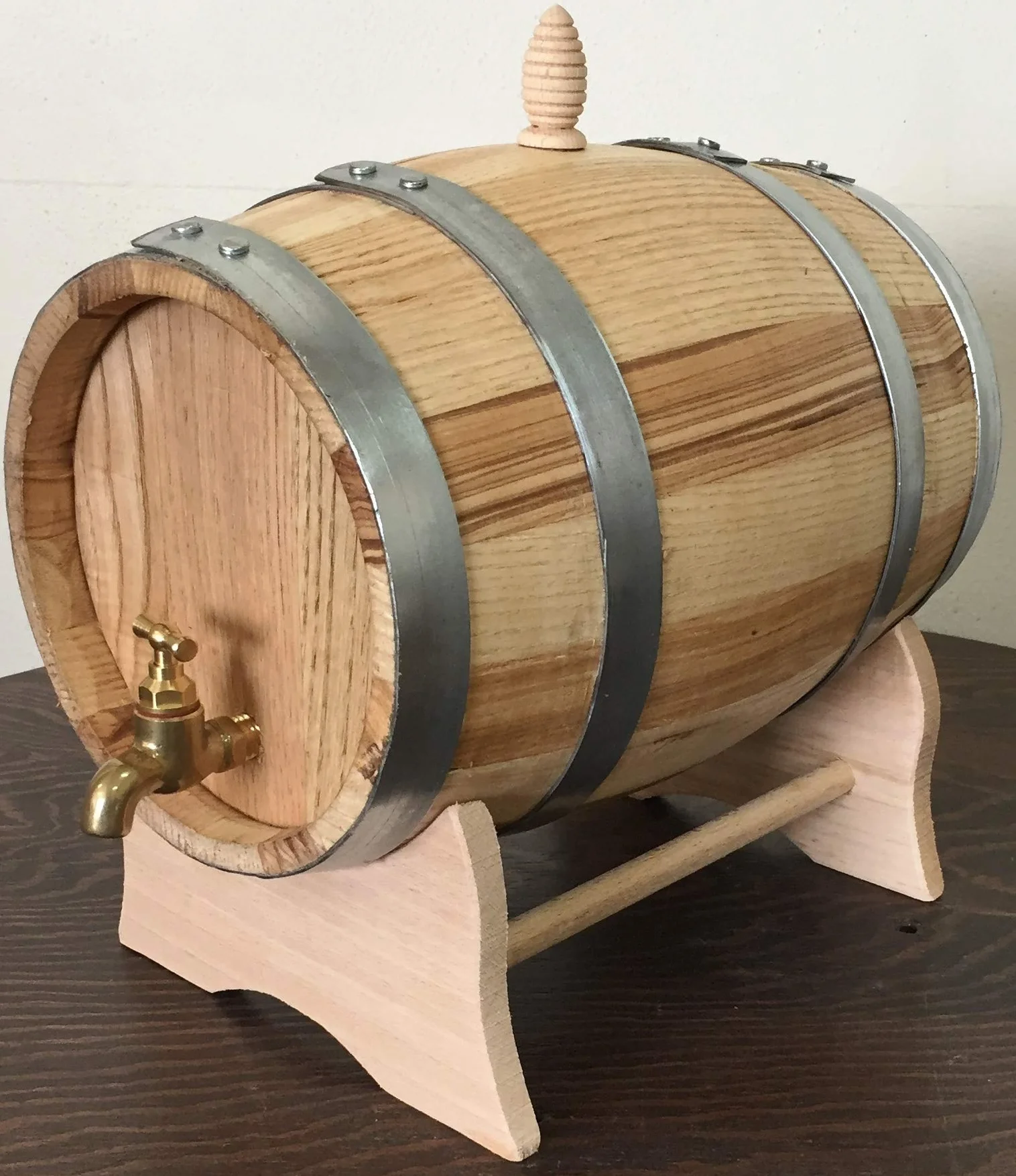 Barril de castaño de 3 litros con Grifo de latón
