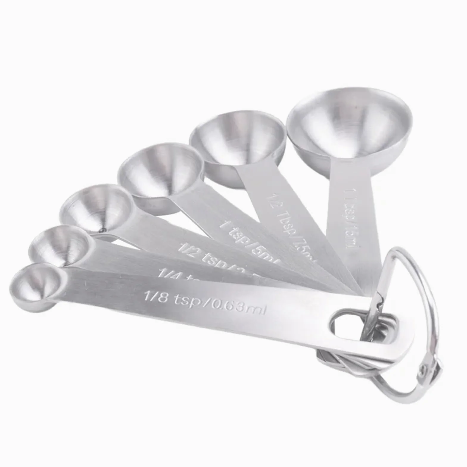 Cucharas medidoras, juego de tazas y cucharas acero inoxidable, cucharadas pequeñas con medidas métricas estadounidenses para Medir Líquidos y Sólidos