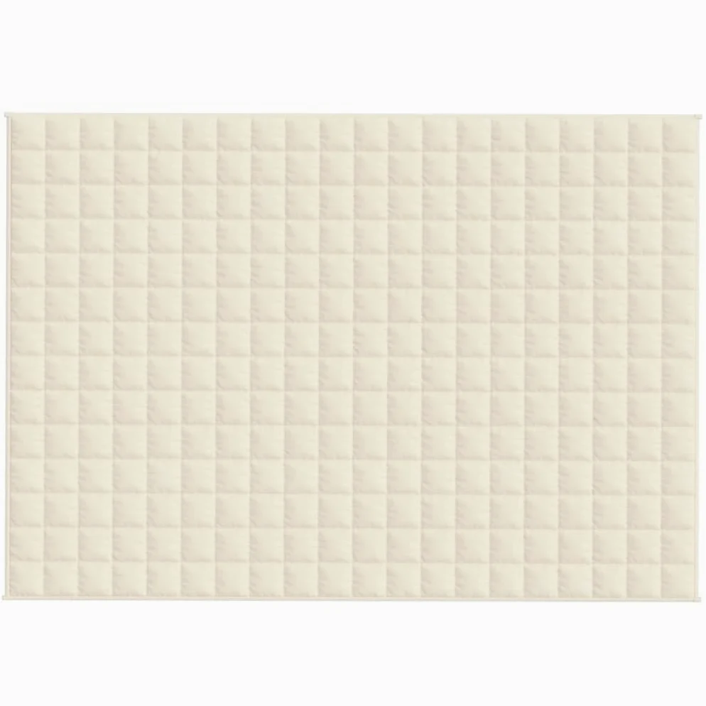 Homgoday Manta ponderada color crema claro 137 x 200 cm 6 kg tela, manta cálida y cómoda, manta de alta calidad