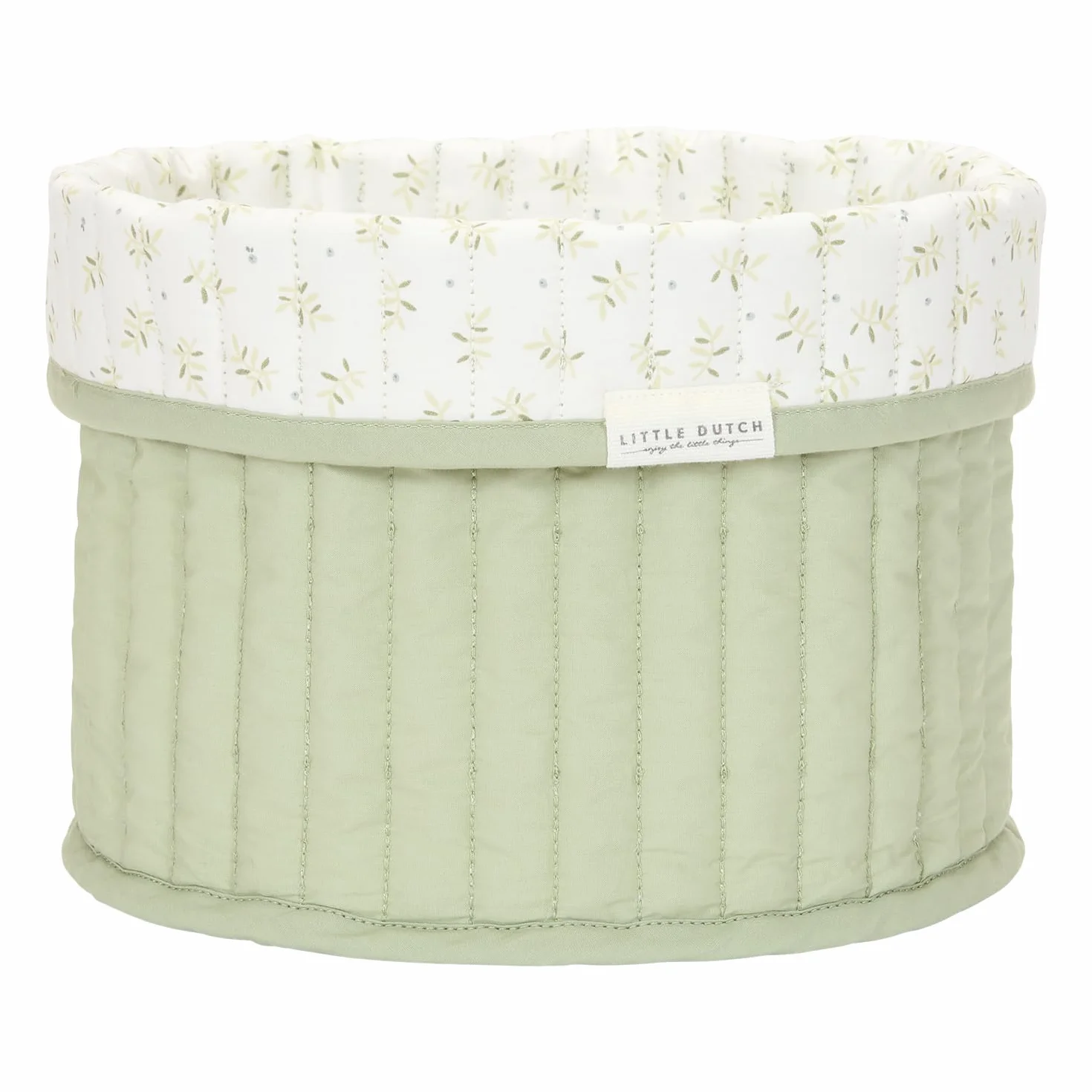 Little Dutch Cesto para cambiar pañales redondo reversible verde