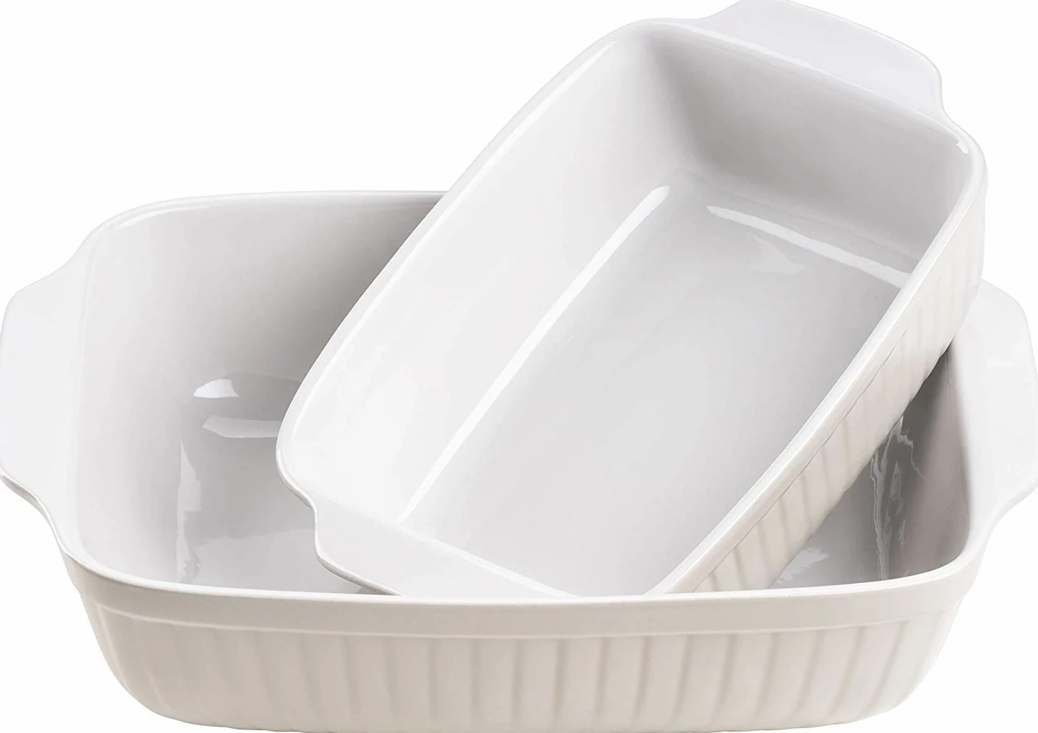 Mäser, Serie Kitchen Time, – Ramequín (25,5 x 19 cm/33 x 24 cm), rectangular, en Juego de 2, EN Color Gris