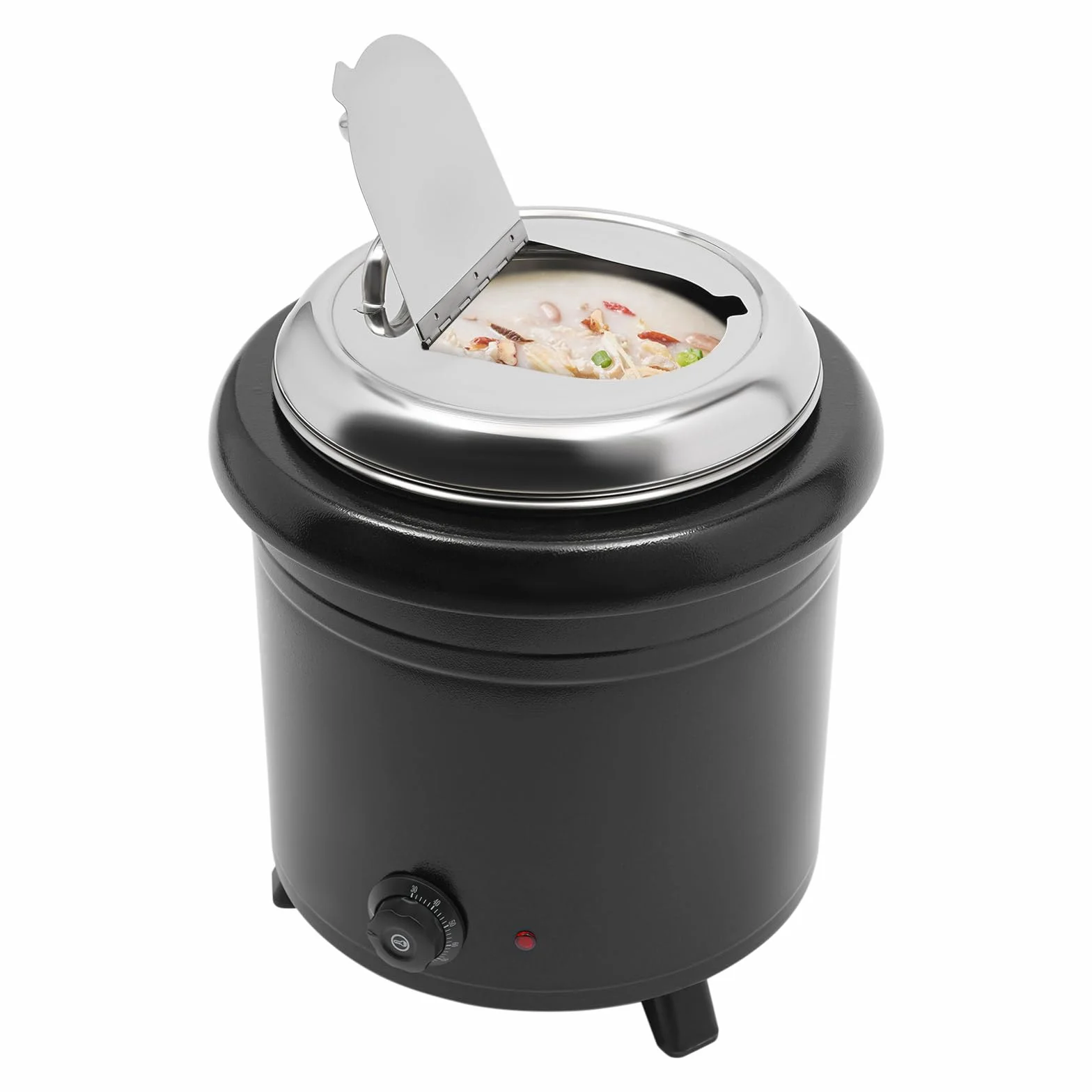 Multicooker eléctrica, 12 L, calentador de sopa, olla caliente eléctrica portátil, hervidor de sopa de 400 W, para calentar estofados, quesos, hervidas incluso bebidas calientes
