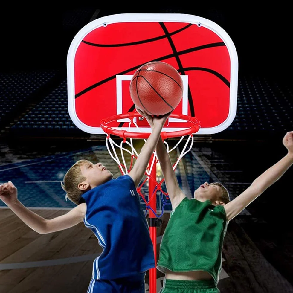Red De Baloncesto Tricolor Blanco/Azul/Rojo, Paquete De 2 Redes De Aro De Poliéster, 12 Lazos