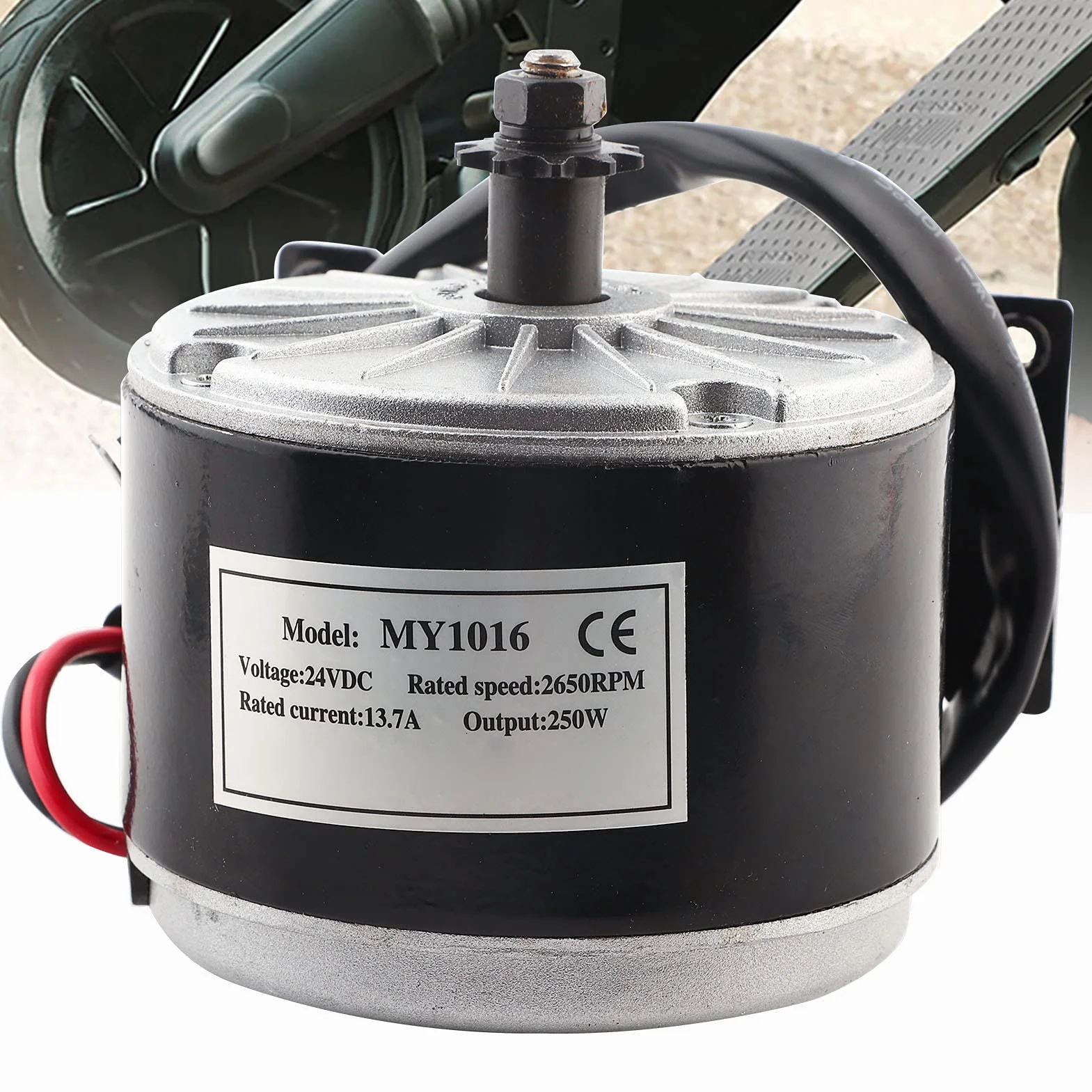 MY1016 24 V 250 W Motor Cepillo Alta Velocidad para Scooter Eléctrico Bicicleta Eléctrica
