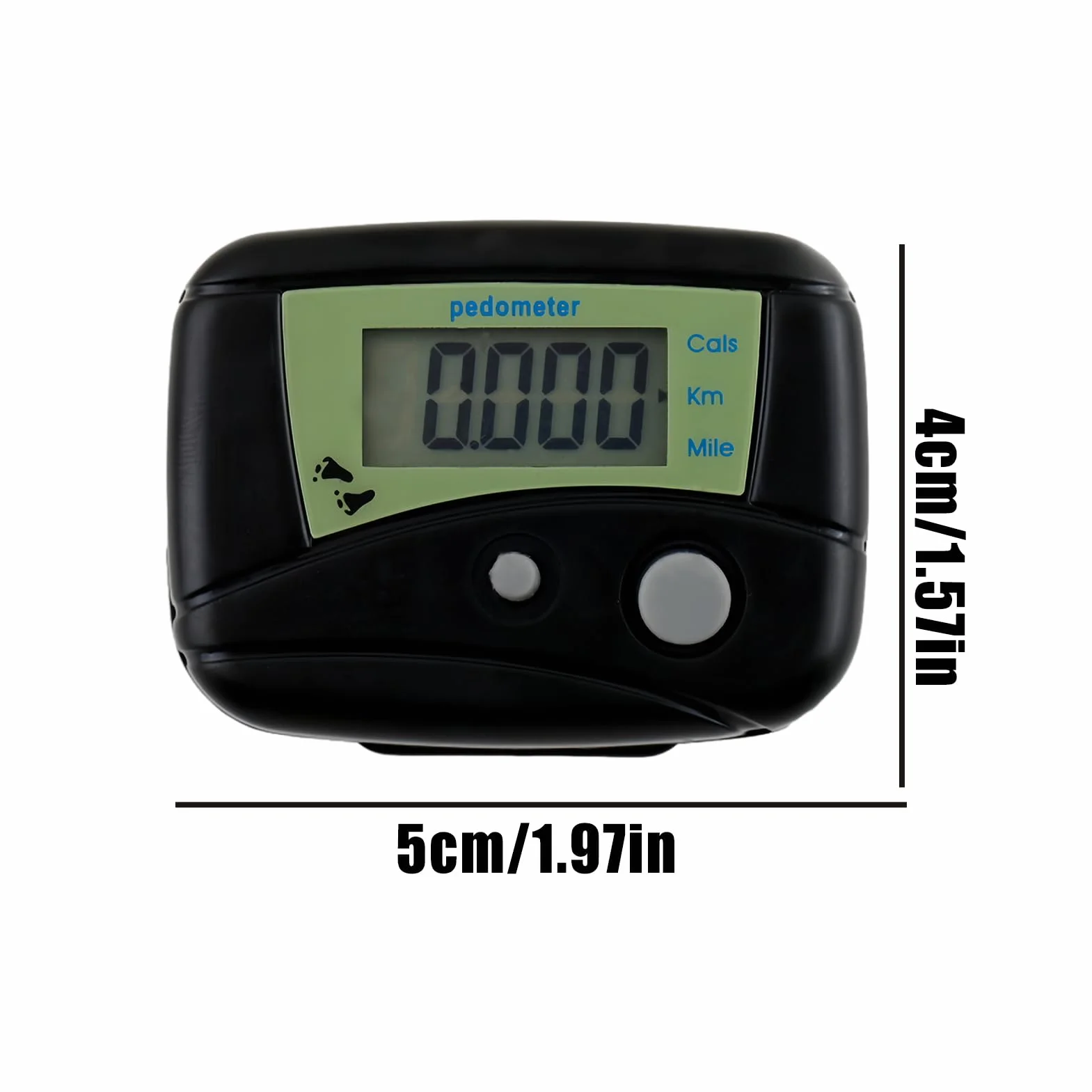 Podómetro para Caminar con Pantalla LCD, Monitor de Distancia y Seguimiento de Pasos