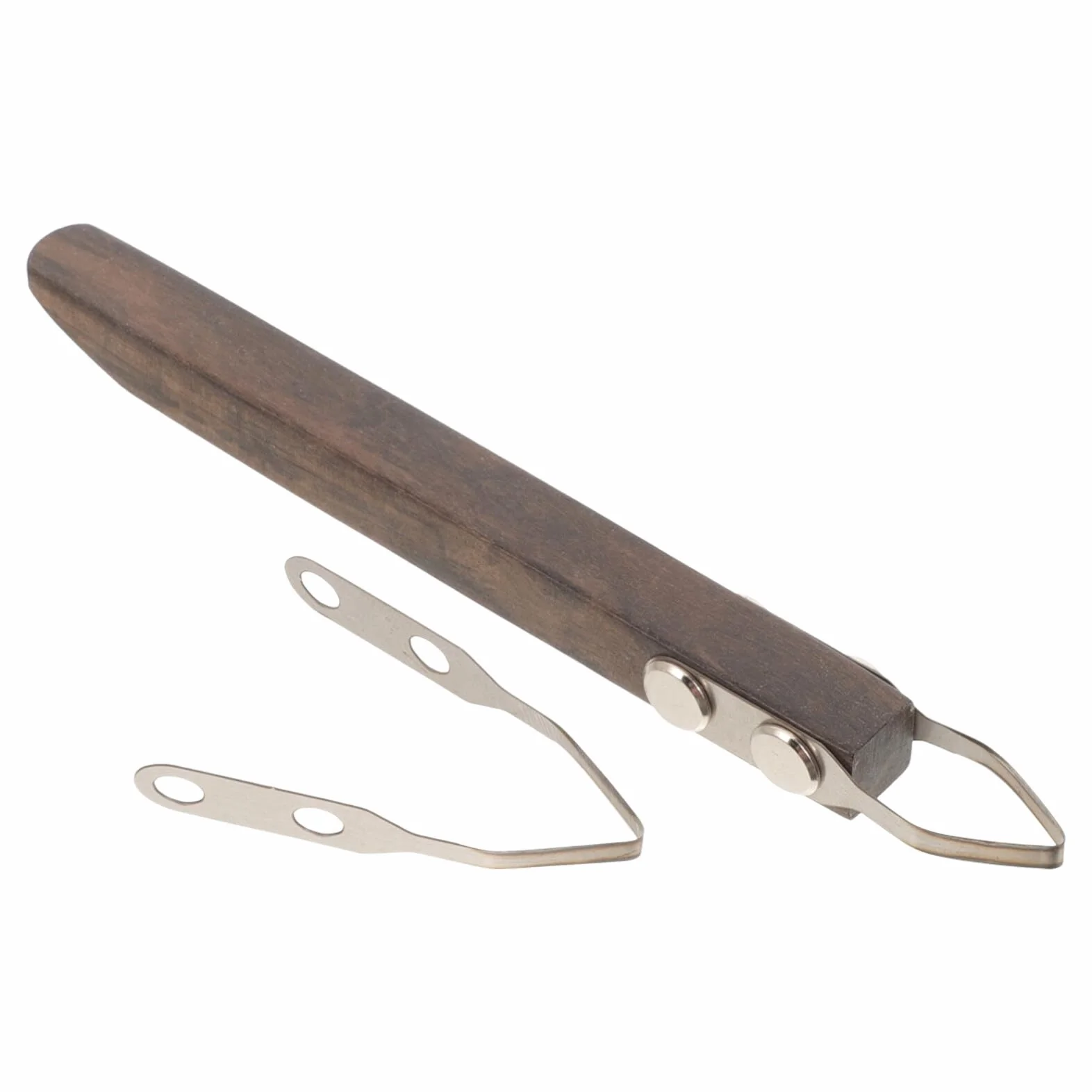 Herramientas Mango de Madera y Acero Inoxidable para Esculpir Cerámica y Arcilla para Moldeado y Tallado en Proyectos DIY