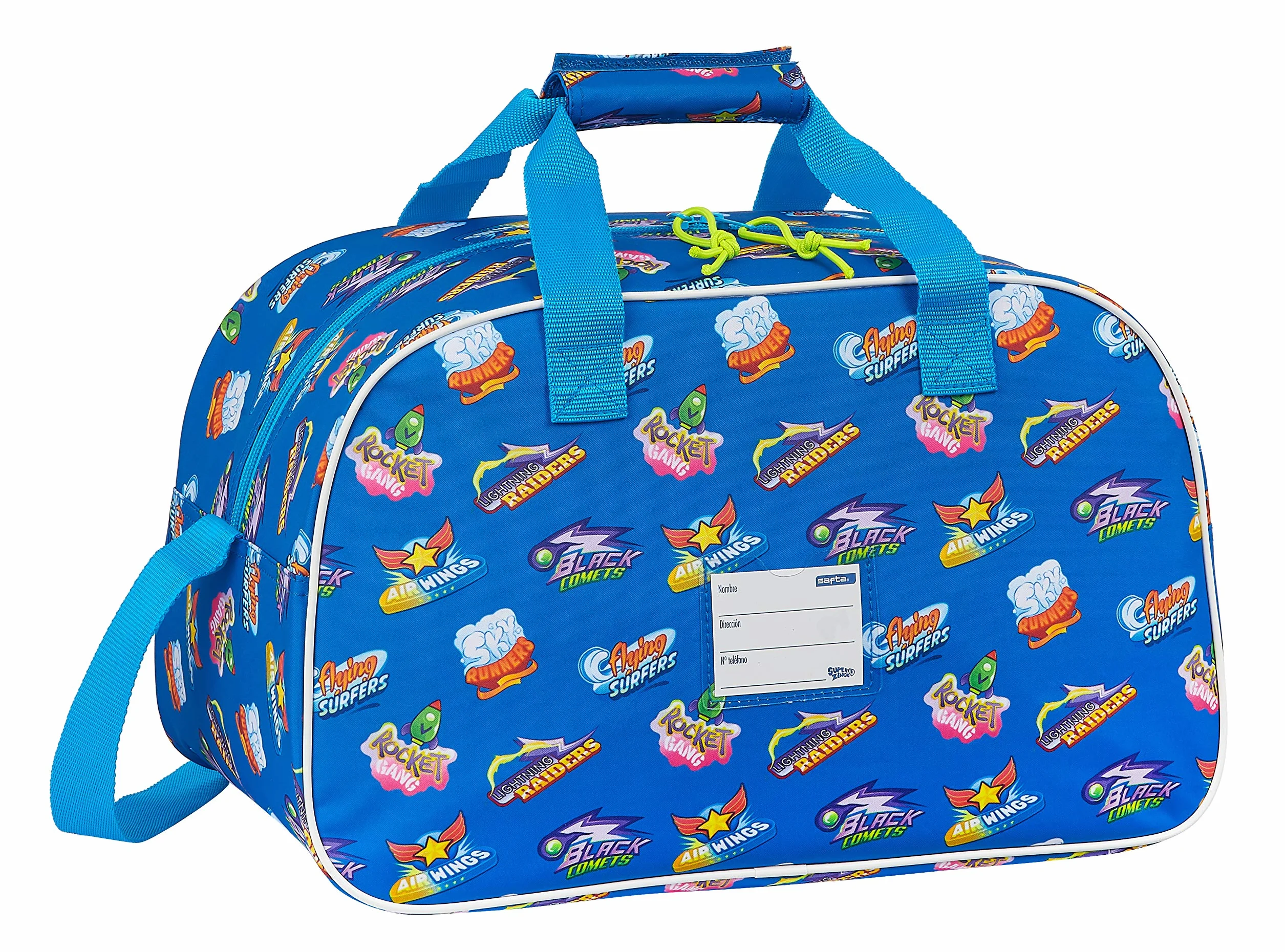 Safta Superzings Bolsa De Deporte Unisex Niños Azul 400x230x240 Mm
