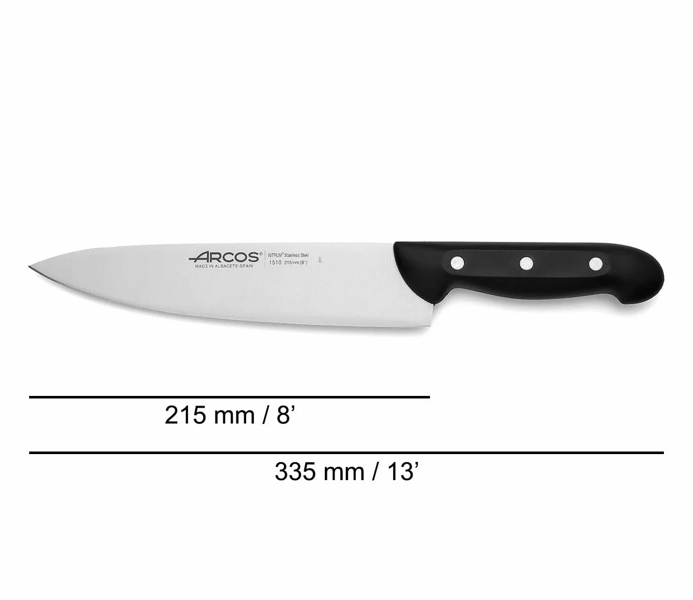 Arcos Juego de Cuchillos de Cocina 4 Piezas Acero Inoxidable Serie Maitre