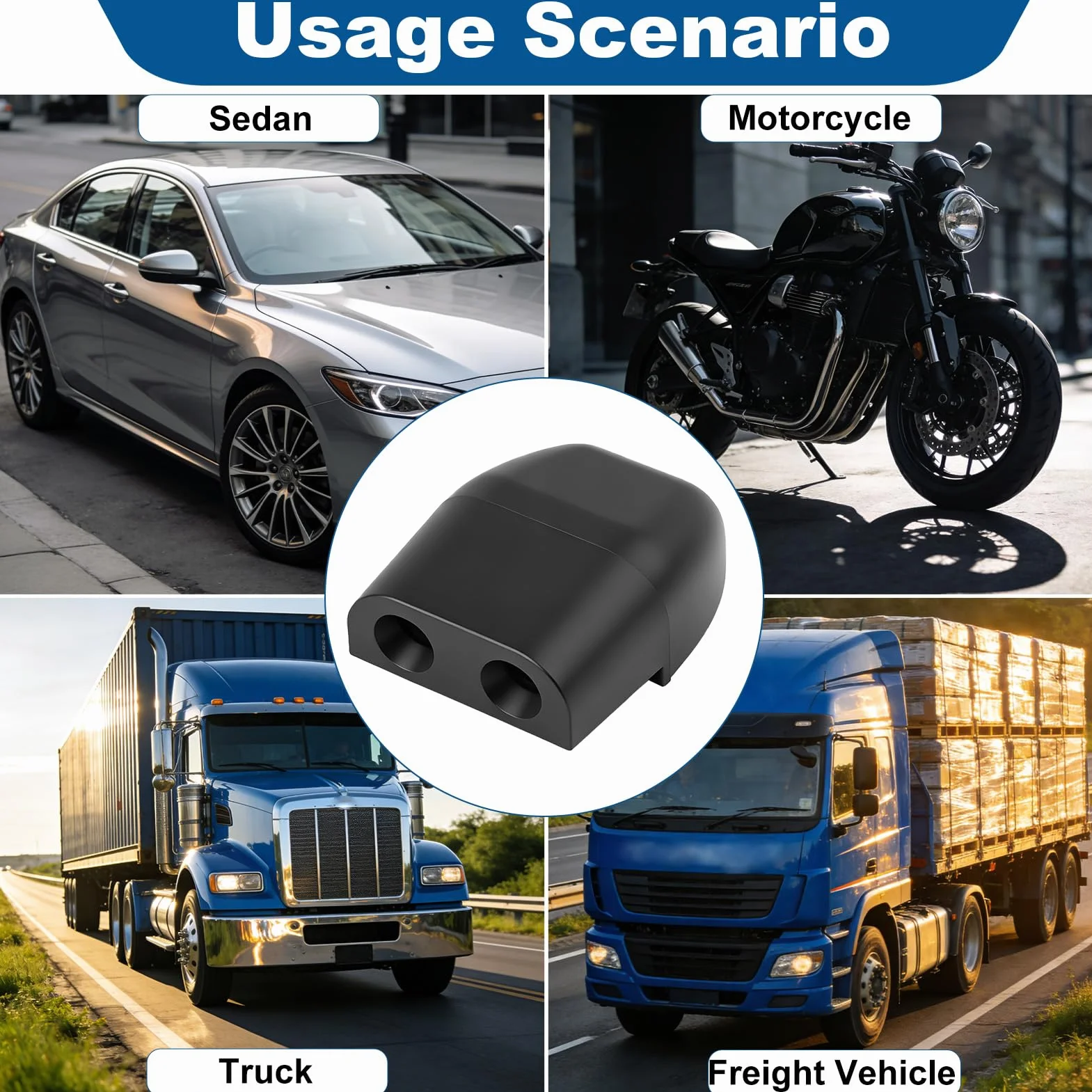 Ahuyentador de Animales para Coche, Silbato Ultrasónico de Caza, Repelente para Coches y Motos, 6 Piezas