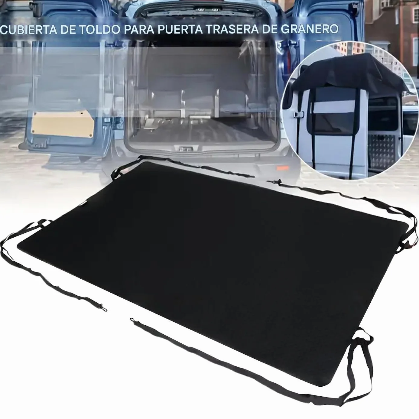 Toldo para Puerta Trasera de Furgoneta Impermeable para Acampada Picnic Autocaravana