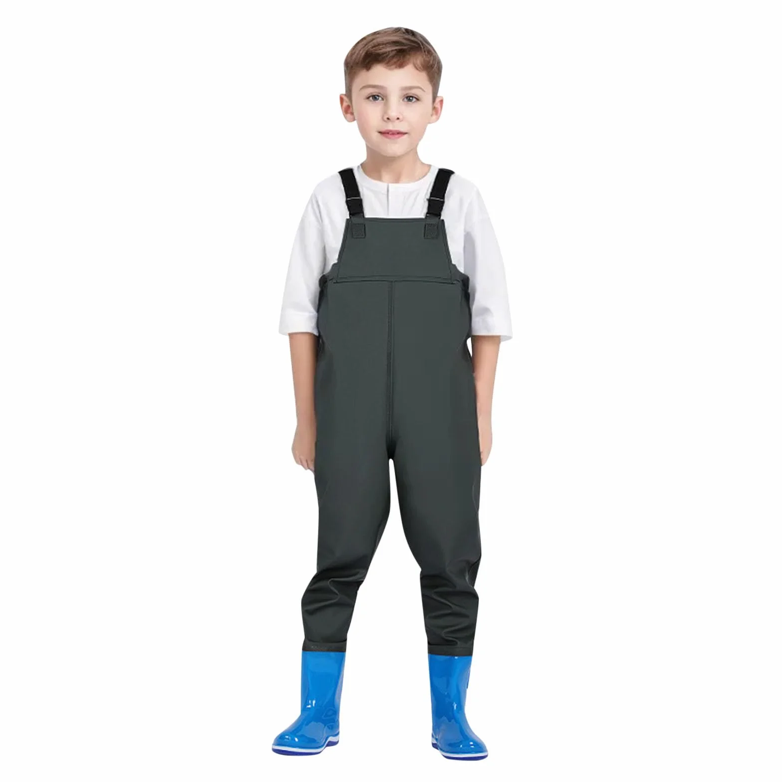 Generisch Baby Neutral Ropa Pesca Infantil Impermeable Vadeadores de Caza con Botas Ropa Bebé 2 Años
