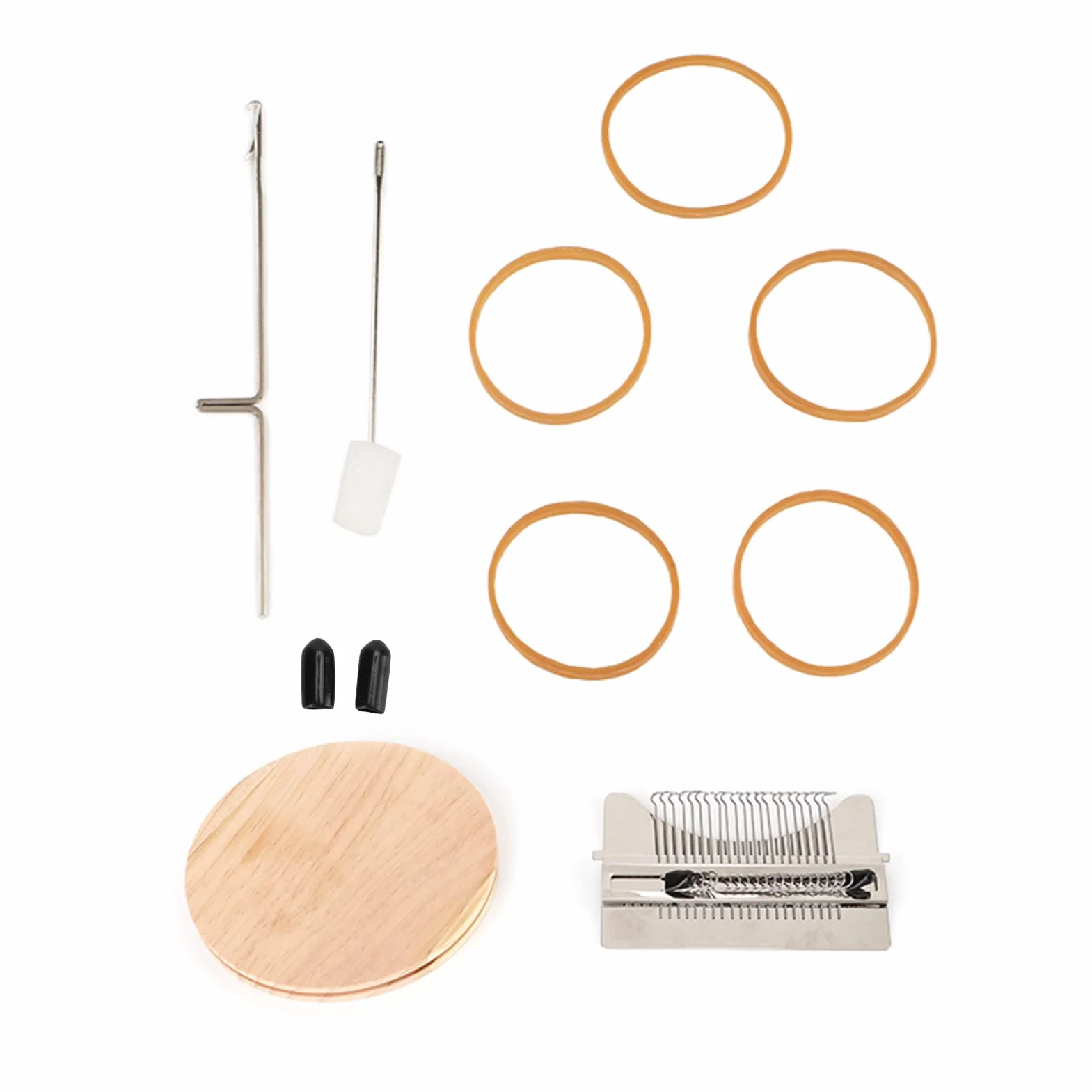 Kit De Telar De Zurcir,MáQuina De Zurcir De Madera,Mini Telar,Telar De ReparacióN,MáQuina De Telar De Tejer PequeñA,Herramienta De Tejido Tipo Speedweve Para ReparacióN De NiñOs(21 Hooks)