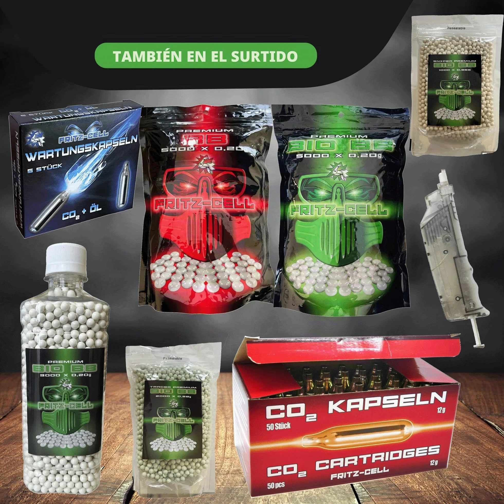 Airsoft Bio BBs 6 mm 0,25 g Fritz-Cell Biodegradable 3000