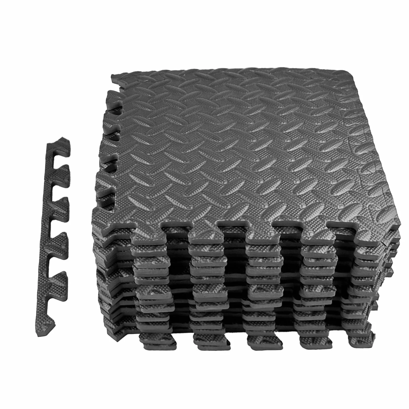 Tapiz Suelo de Gimnasio EVA 30x30 cm 18 Losetas Tatami Puzzle Antideslizante
