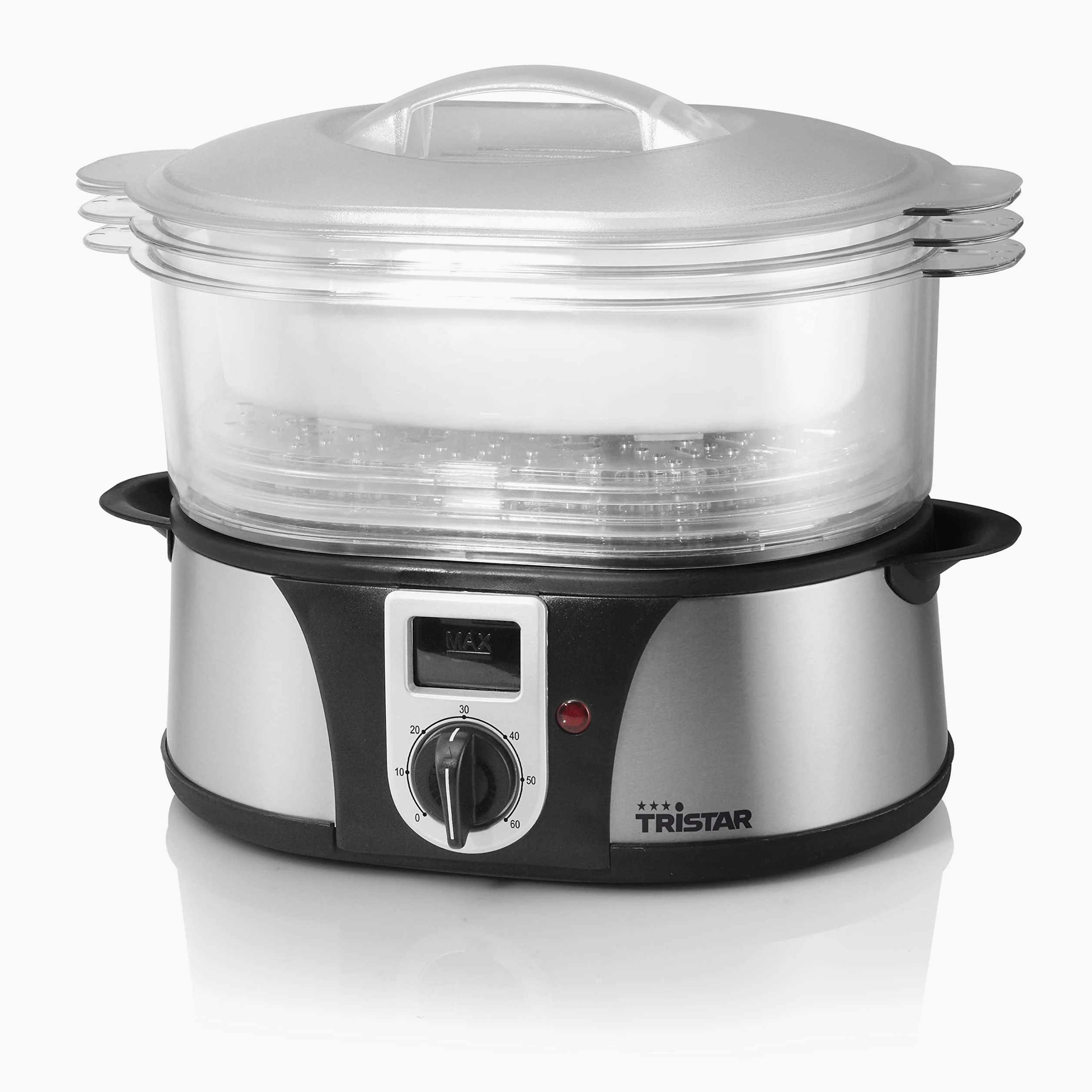 Tristar VS-3908 - Cocedora de vapor, capacidad 12 l, 3 piezas