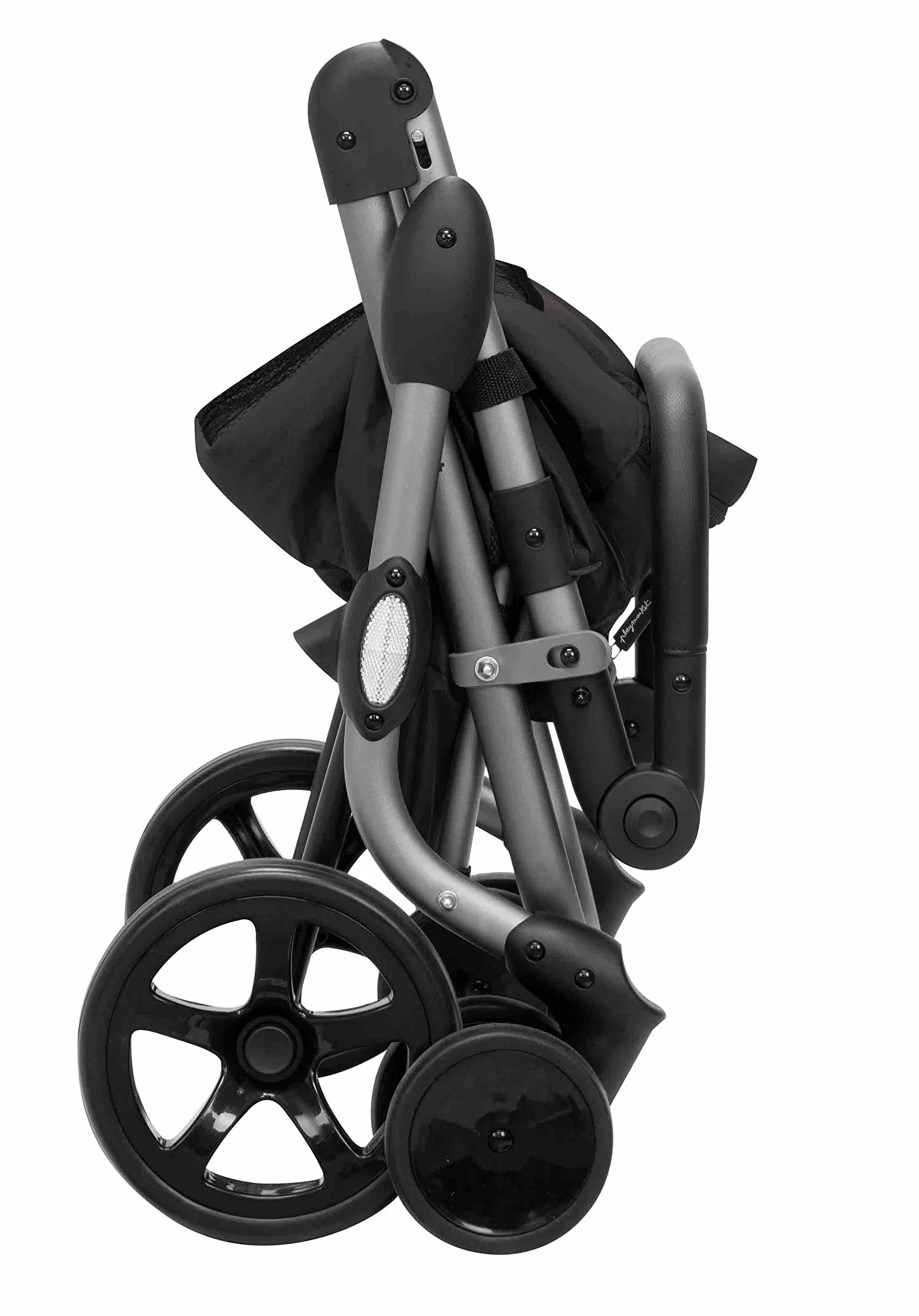 Playmarket Go Plus Carro de la Compra Plegable de Gran Capacidad, 4 Ruedas (Black Pepper)