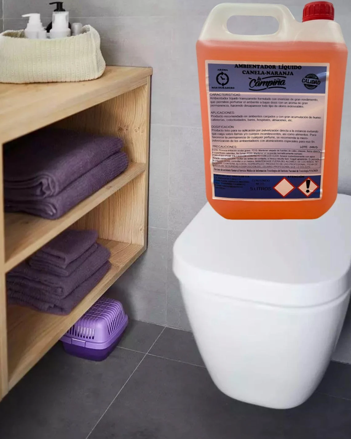 Ambientador Canela Naranja Aroma Profesional Duradero 5 Litros Neutraliza Olores Ideal Hogar Oficina Tiendas Hoteles Restaurantes Uso Intensivo Listo Para Usar Gran Rendimiento