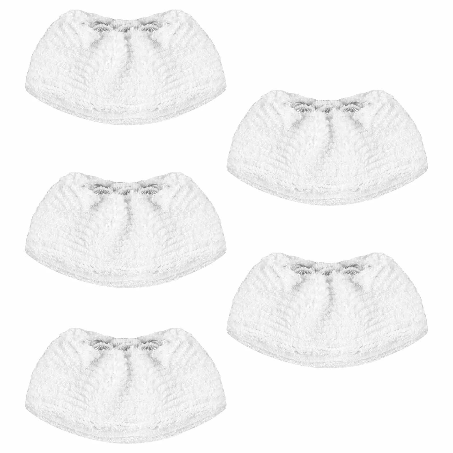 5 Pcs Paños de Microfibra para Karcher Limpiador a Vapor Accesorios, Fundas Paño de Microfibra de Repuesto Lavables Reutilizable Compatibles con Kärcher EasyFix SC1 SC2 SC3 SC4 SC5