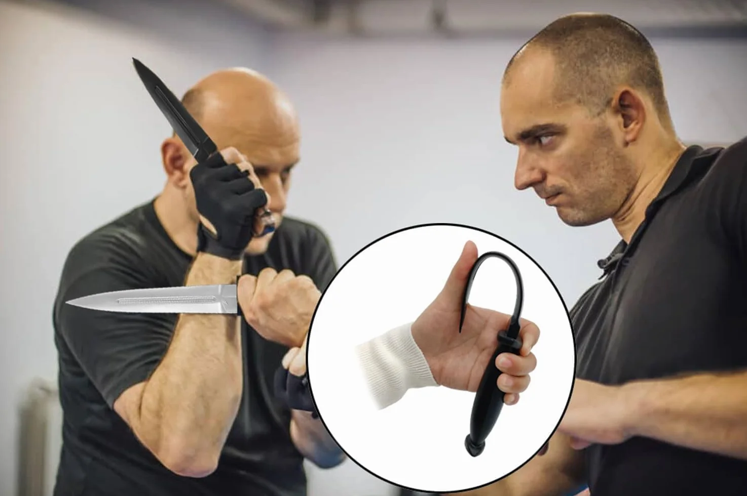 Cuchillos de Goma de Entrenamiento 4 Piezas Arma de Práctica