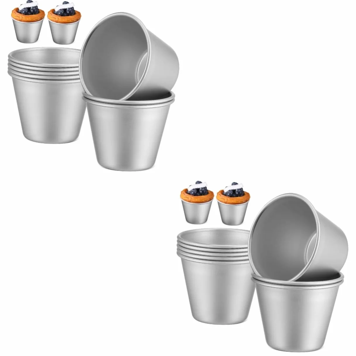 16piezas Moldes Para Hornear Moldes De Pudding y Magdalenas De Utensilios Antiadherentes Para y Postres Perfectos Para Fiestas y Uso Diario