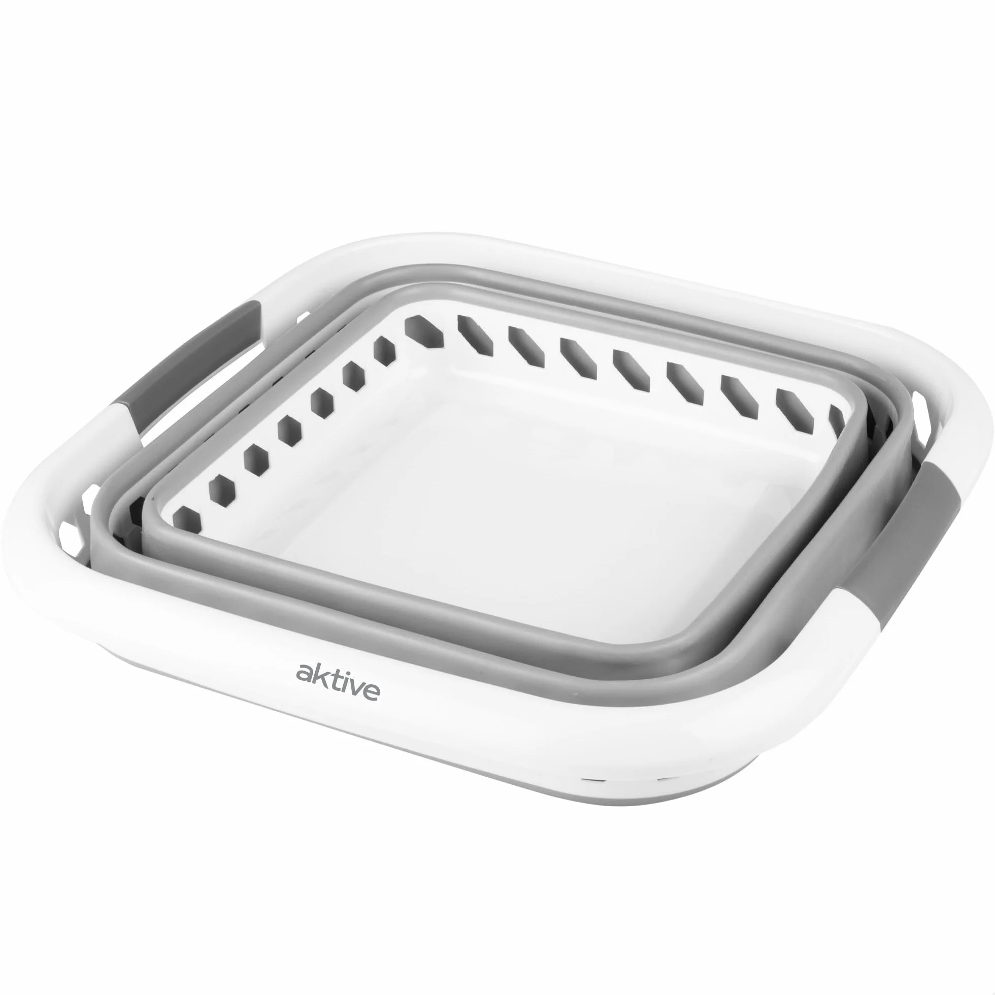 AKTIVE Cesta plegable 40 litros, Formato cuadrado, 49 x 48 x 33 cm, Plegado compacto, Libre de BPA, Caja de almacenamiento portátil, Cesto ropa sucia plegable, Para hogar, Camping y picnic (63115)