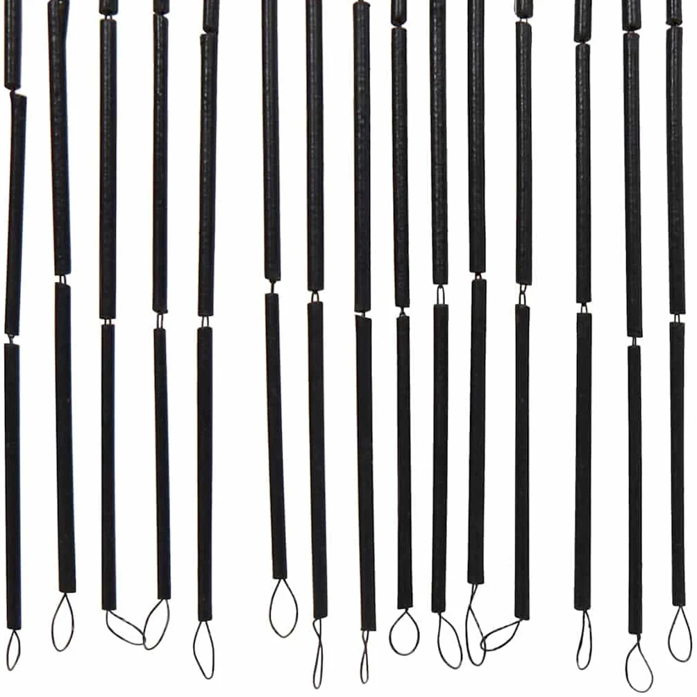 vidaXL Cortina para Puerta Insectos Gris Claro 100x200cm bambú, Cortina mosquitera, Cortina de bambú, Cortina para Exteriores, mosquitera de Puerta