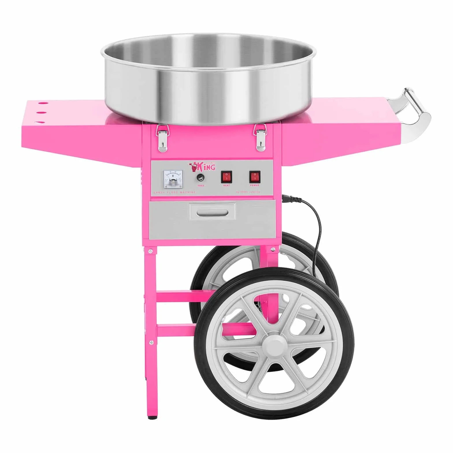 Royal Catering - RCZC-1200-W - Máquina de algodón de azúcar - con carrito - 1200 W