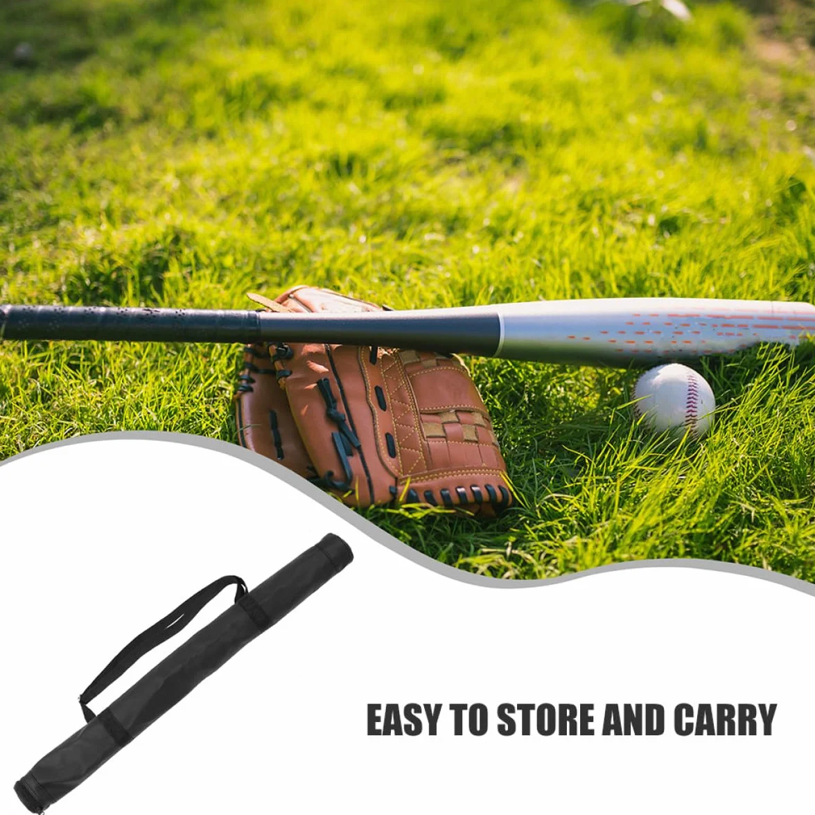 Funda de Bate de Béisbol y Softbol de 32 Pulgadas en Tela Oxford Resistente con Correa Ajustable
