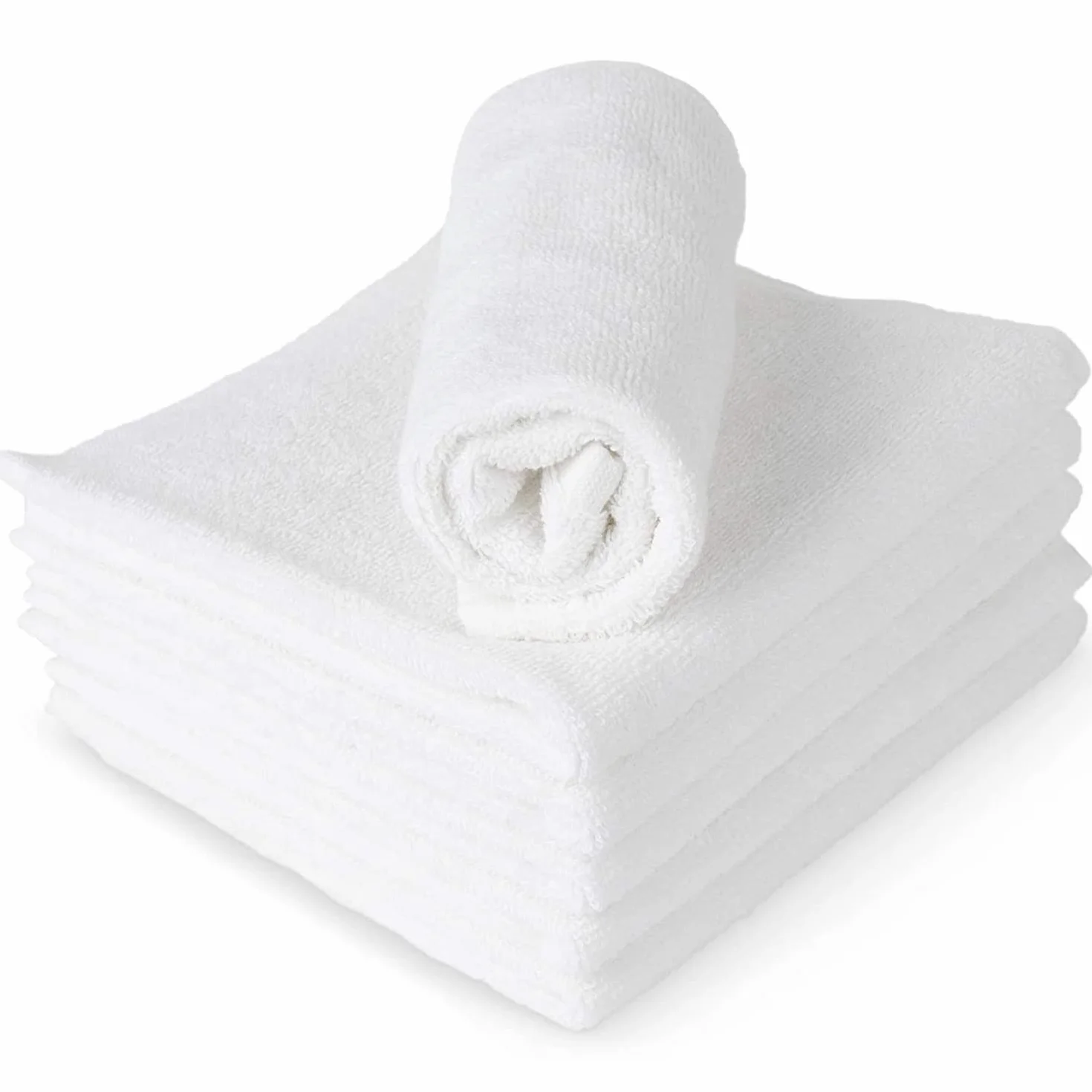 Paquete de 6 paños de bambú – paños blancos para cara – paños suaves y suaves para cara y cuerpo – paños de bambú natural para bebé – Juego de paños de lavado para bebé