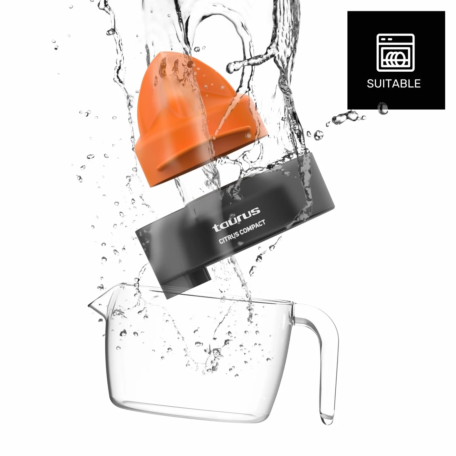 Taurus - Citrus Compact Exprimidor Eléctrico, 800 ml, Doble Giro, BPA Free