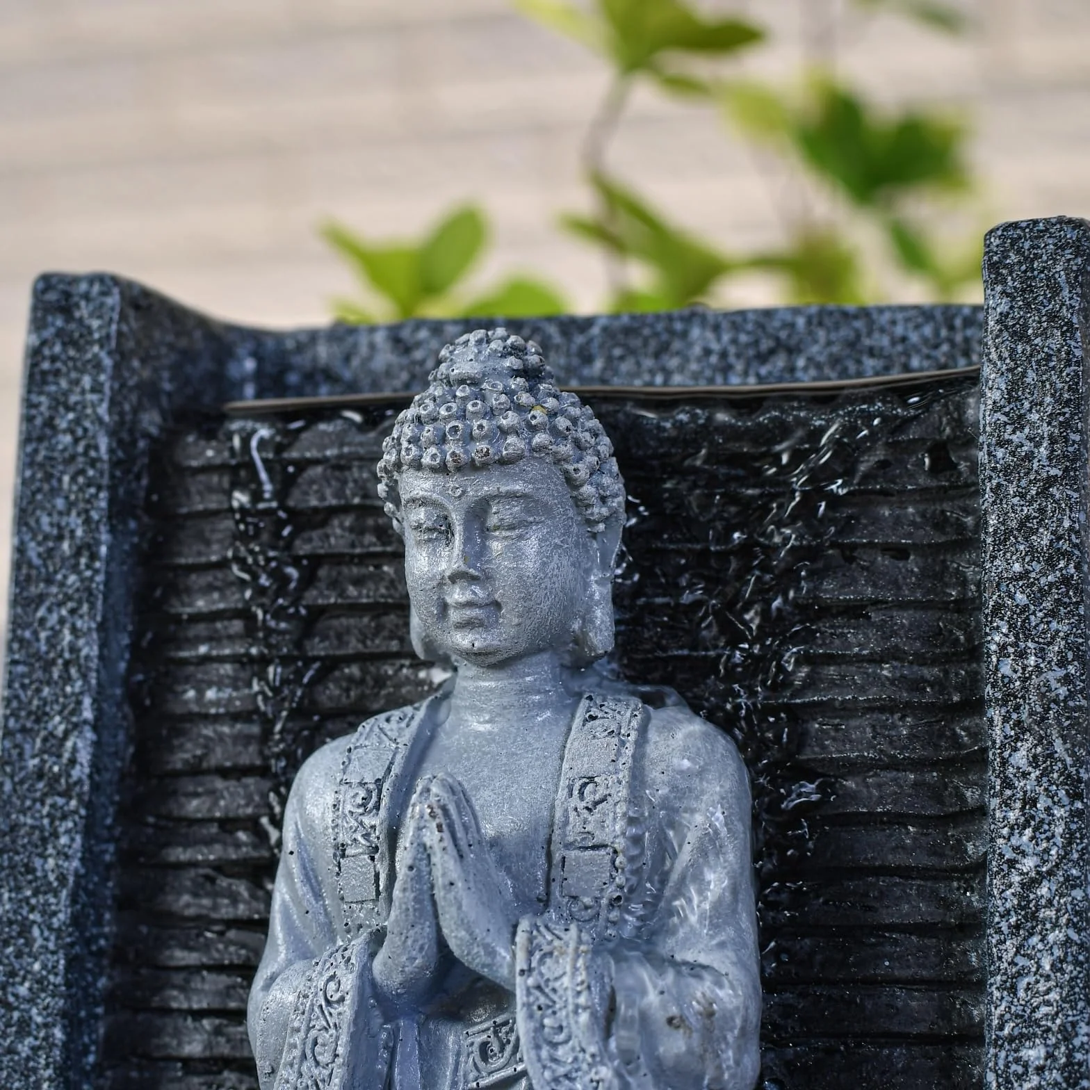 Zen'Light SCFRB1 - Fuente de Interior, 20 x 15 x 26 cm, Color Plateado