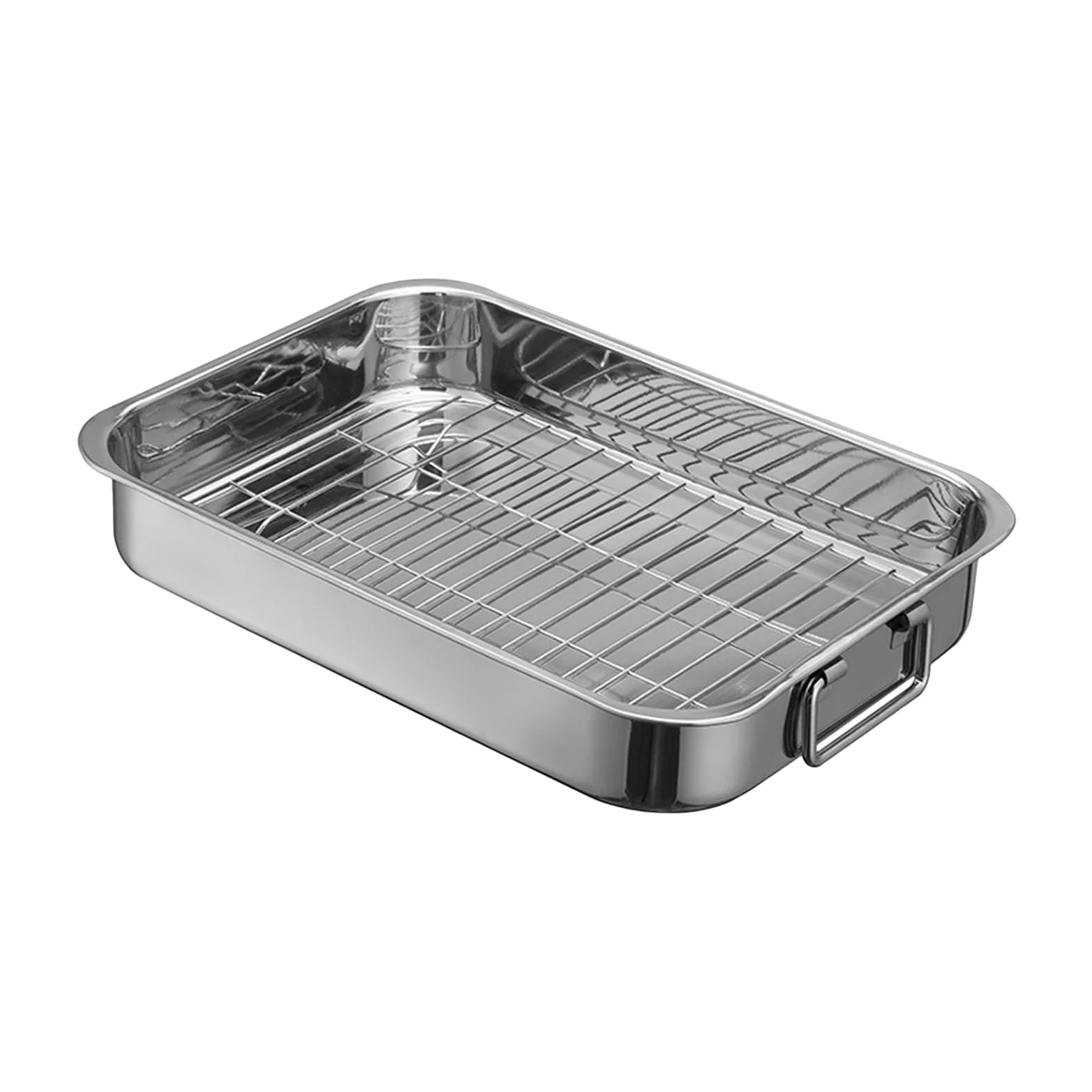 Plato De Asado Para Utensilios De Cocina De Acero Inoxidable | Parrilla de horno de metal para Acción de Gracias fiestas pavo pollo jamón cena noche reuniones familiares animadores
