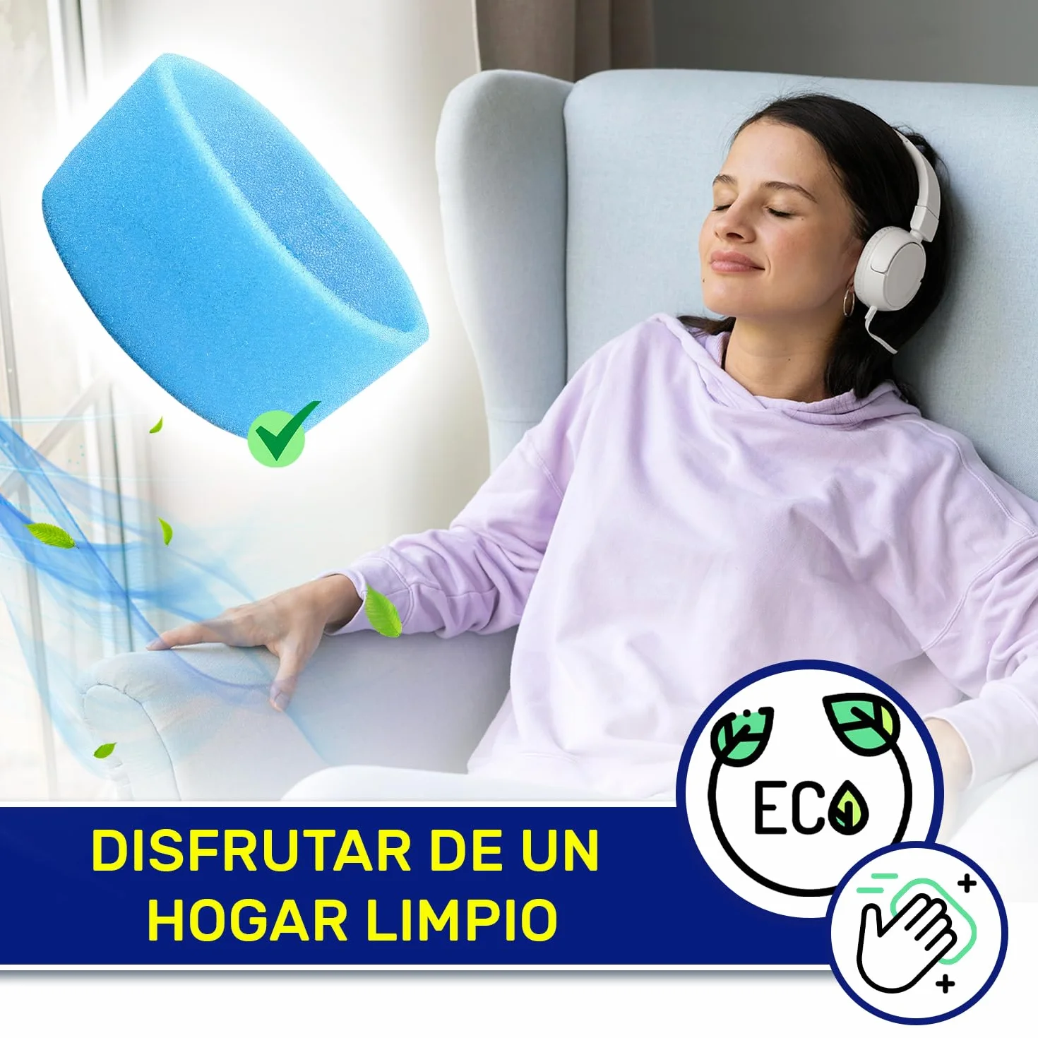 Filtro de Esponja para Vaporeta Limpieza Hogar con Código Original M0003113 SL001788 para Polti Vaporetto Lecoaspira Limpiador Vapor - MONTERAL