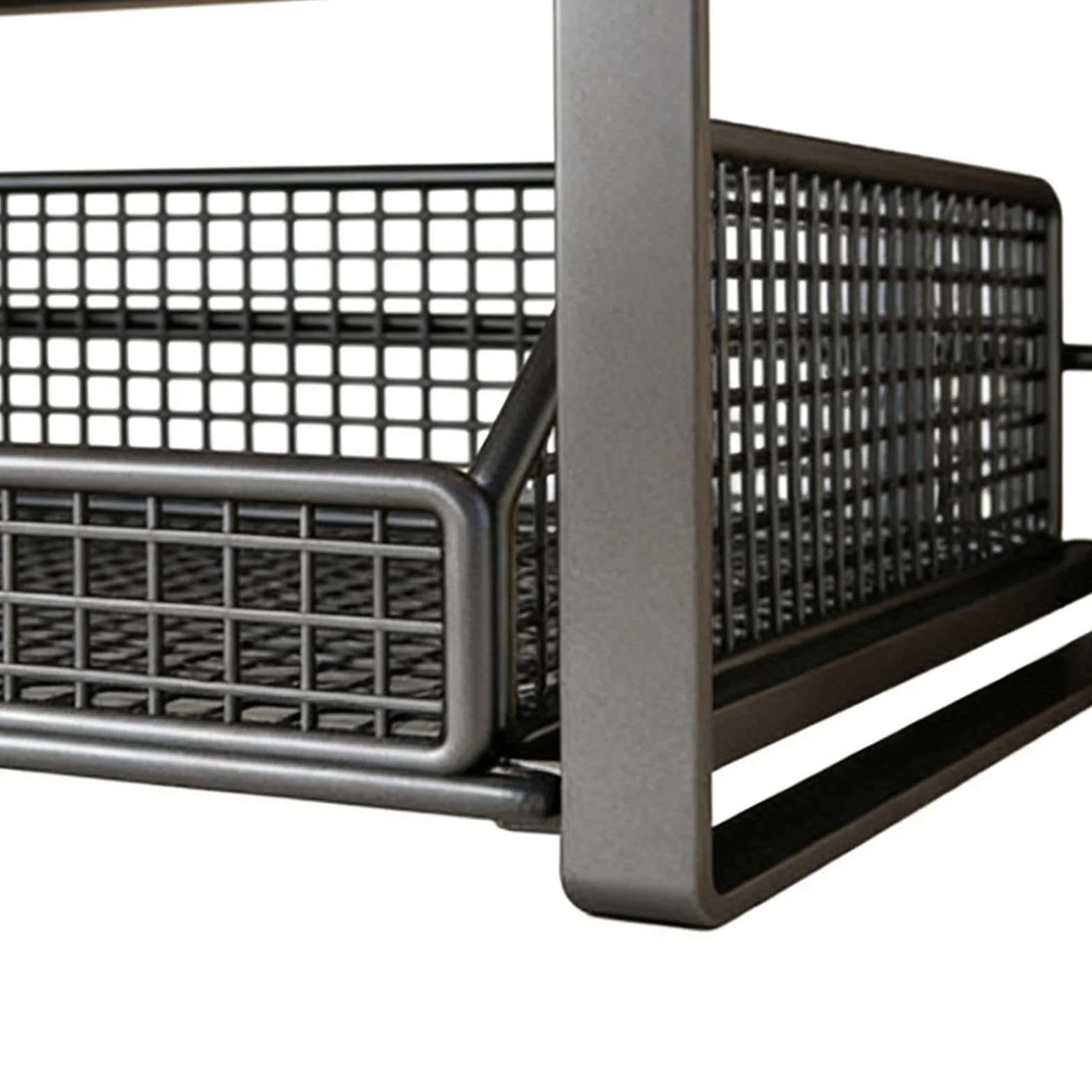 Cesta de almacenamiento de cocina multiusos: soporte para organización de 37 x 26 x 18 cm, contenedor para cápsulas de café, contenedor de encimera que ahorra espacio, usos versátiles de solución de a