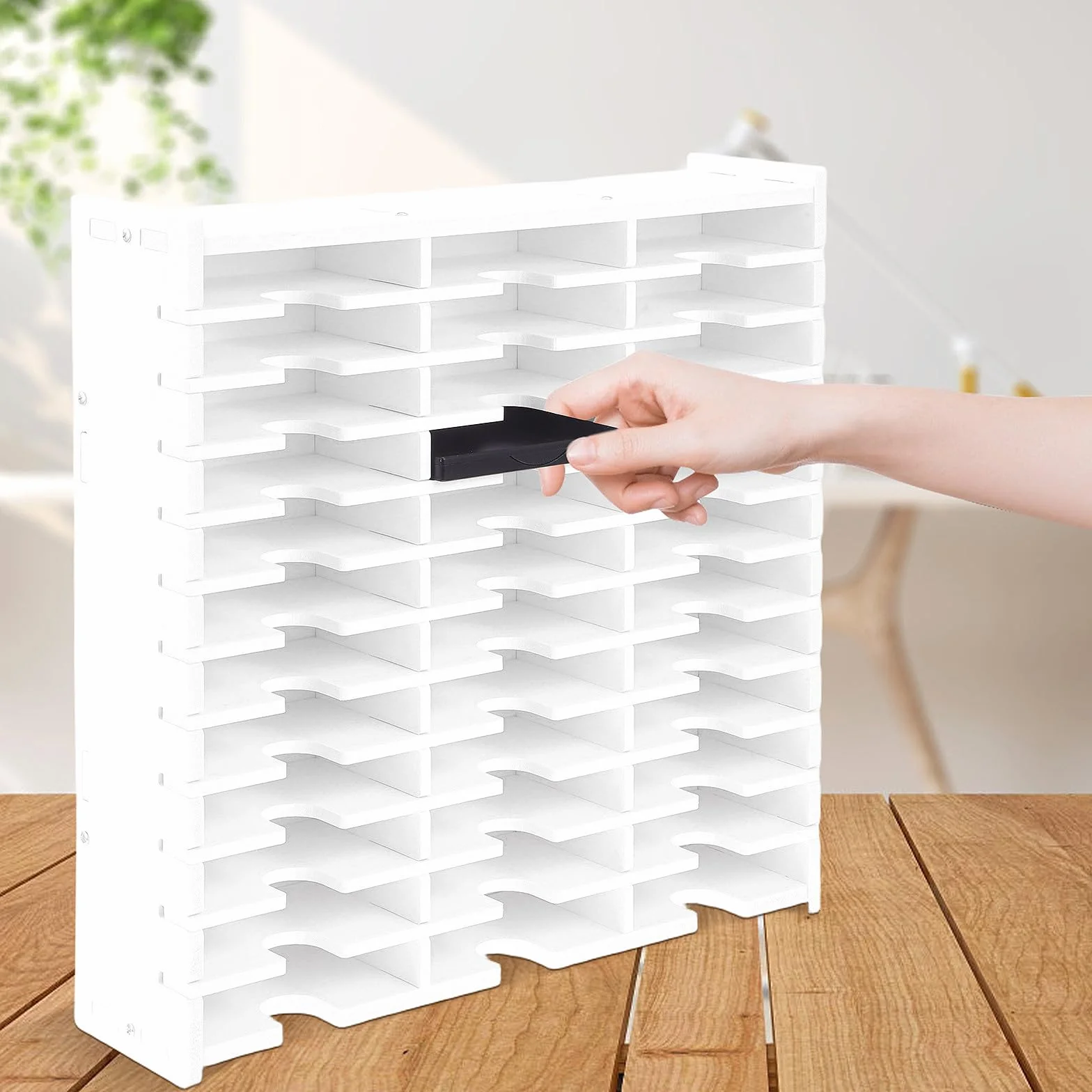 SUPVOX Caja de Almacenamiento para CD y Dvd 36 Compartimentos, Estuche Resistente para Discos, Organizador Multiuso para Oficina y Hogar, Soporte Práctico para Colección de Discos