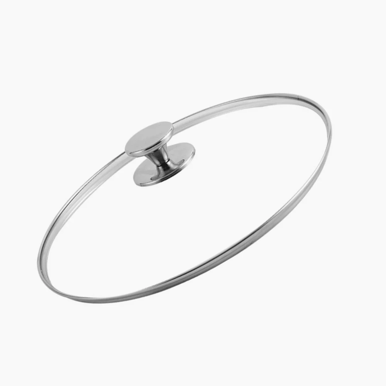 Cubierta redonda de acero inoxidable para ollas de acero inoxidable, tapa de sartén, tapa de sartén, cubierta universal para ollas de cocina, cubierta de alimentos, herramienta de cocina, cubierta
