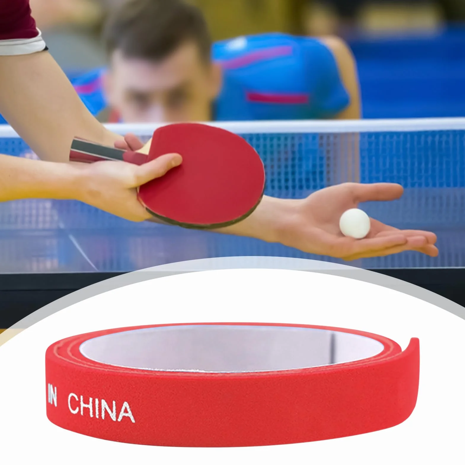 Cinta Protectora Lateral para Tenis de Mesa 10 Unidades Raquetas Accesorios Antichoque