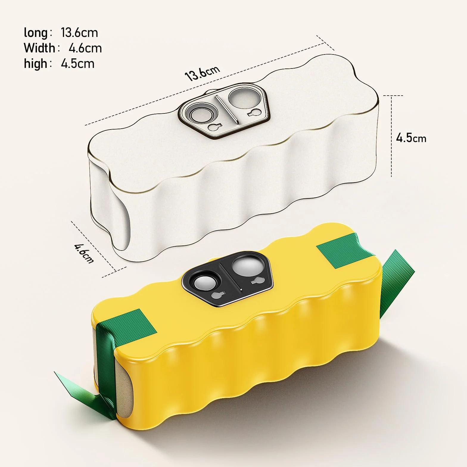 Batería de Repuesto 5500mAh Ni-MH para iRobot Roomba 500-800 Series con Cepillos