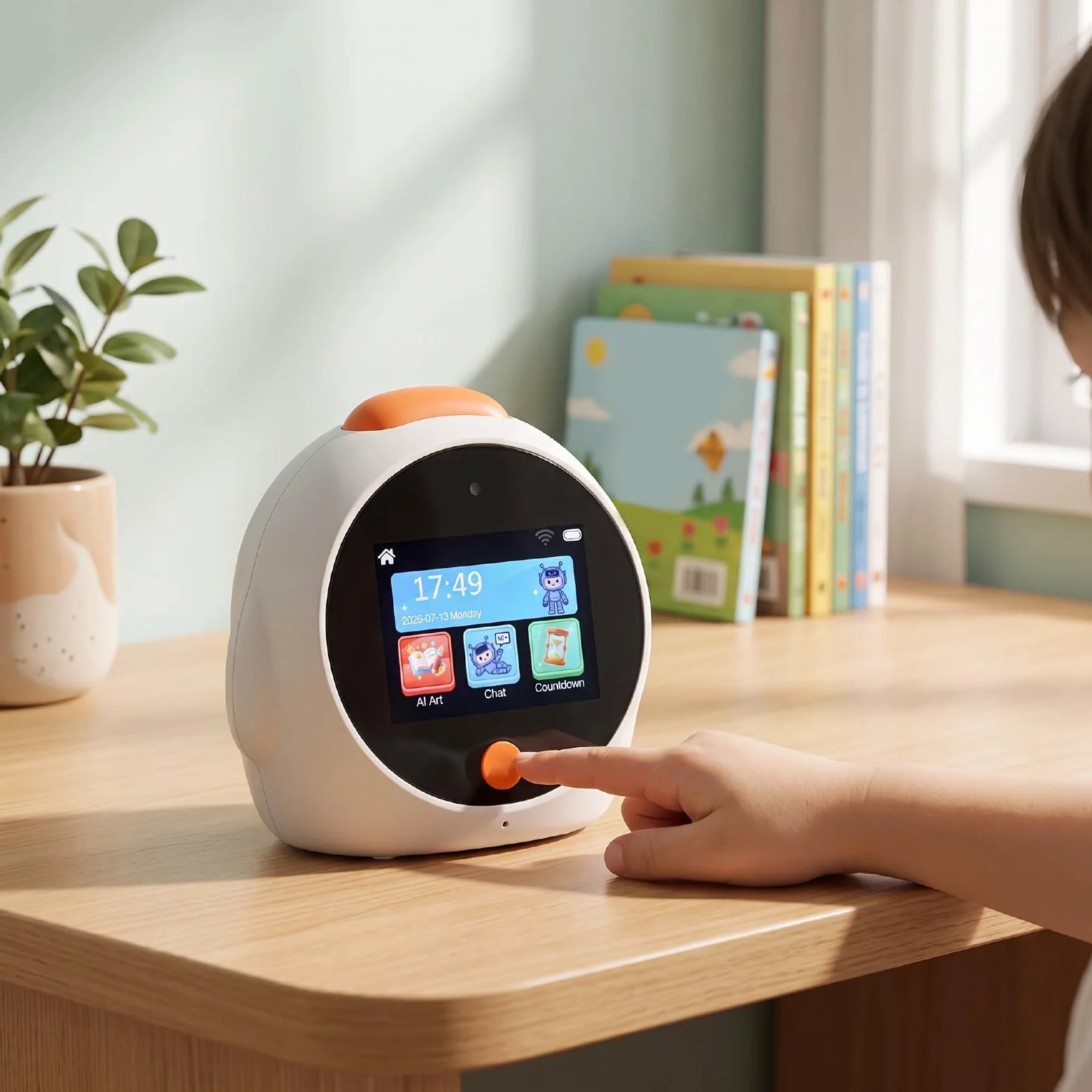 XUMIUZIY Reloj Despertador Inteligente de 2,8 Pulgadas, Robot Parlante de | Música, Clima, Videollamada, Reconocimiento de Objetos, Traducción, Entrenamiento de Enfoque, Robot Parlante por Voz con IA