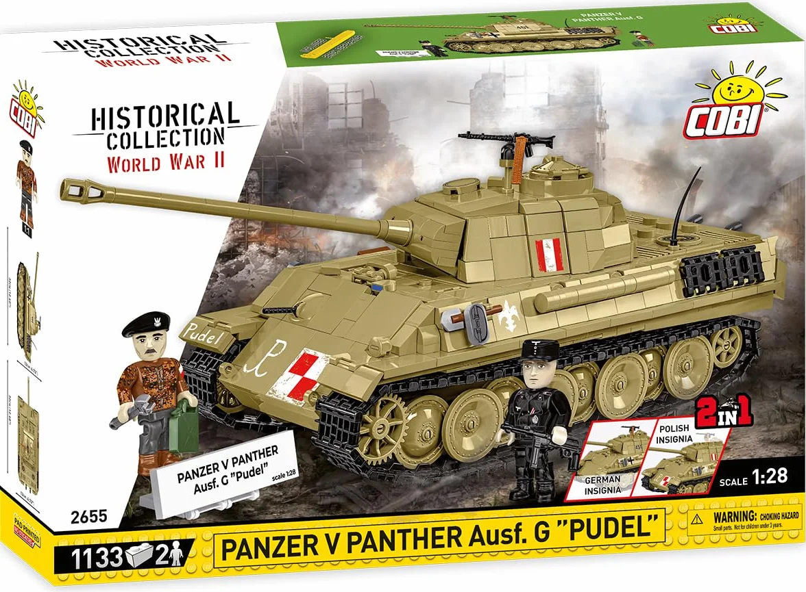 COBI Colección Histórica Panzer V Panther AUSF. G Pudel Tank