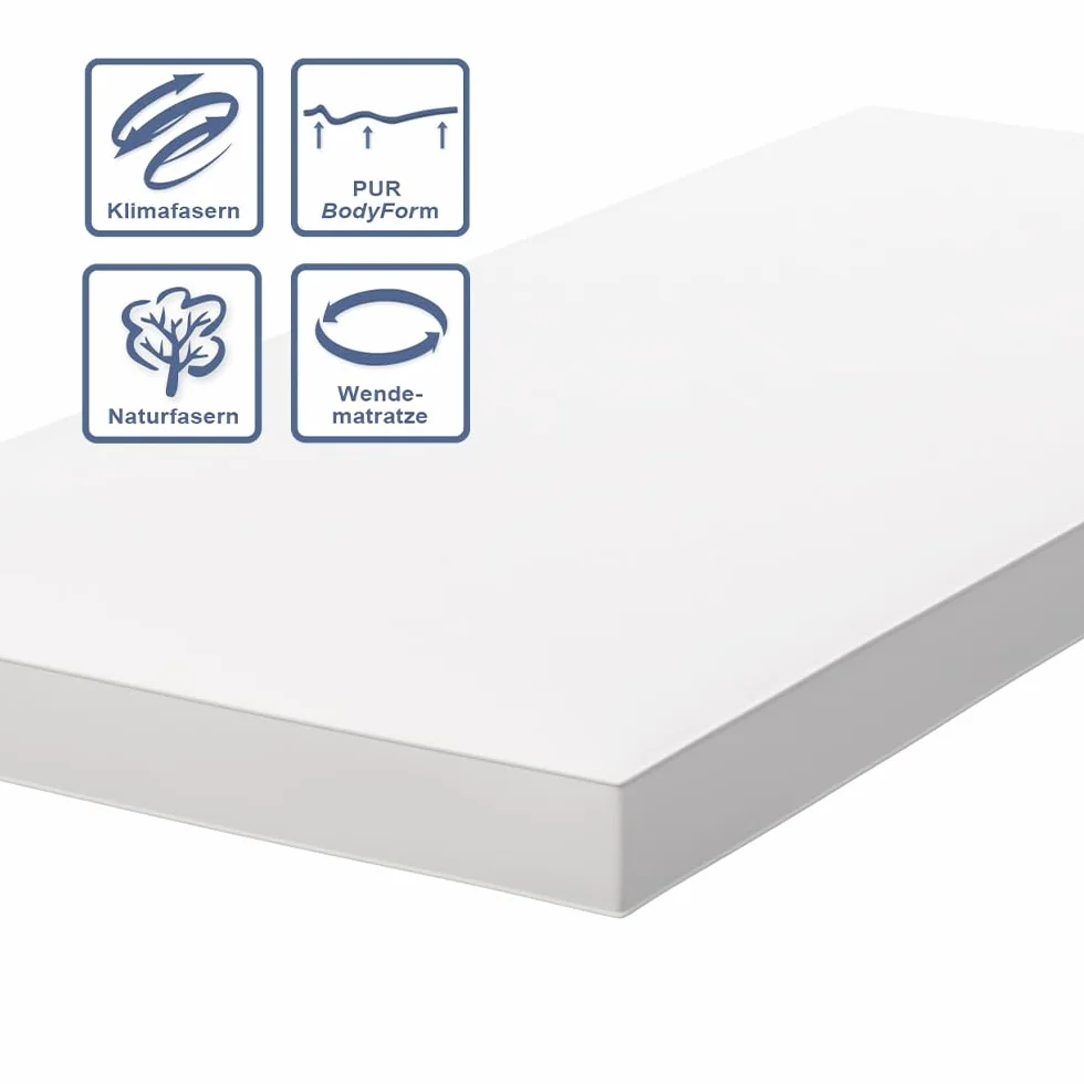 Vicco Vitalispa Colchón Infantil, Blanco, 90 x 200 cm, Apto para somieres y Camas Infantiles estándar