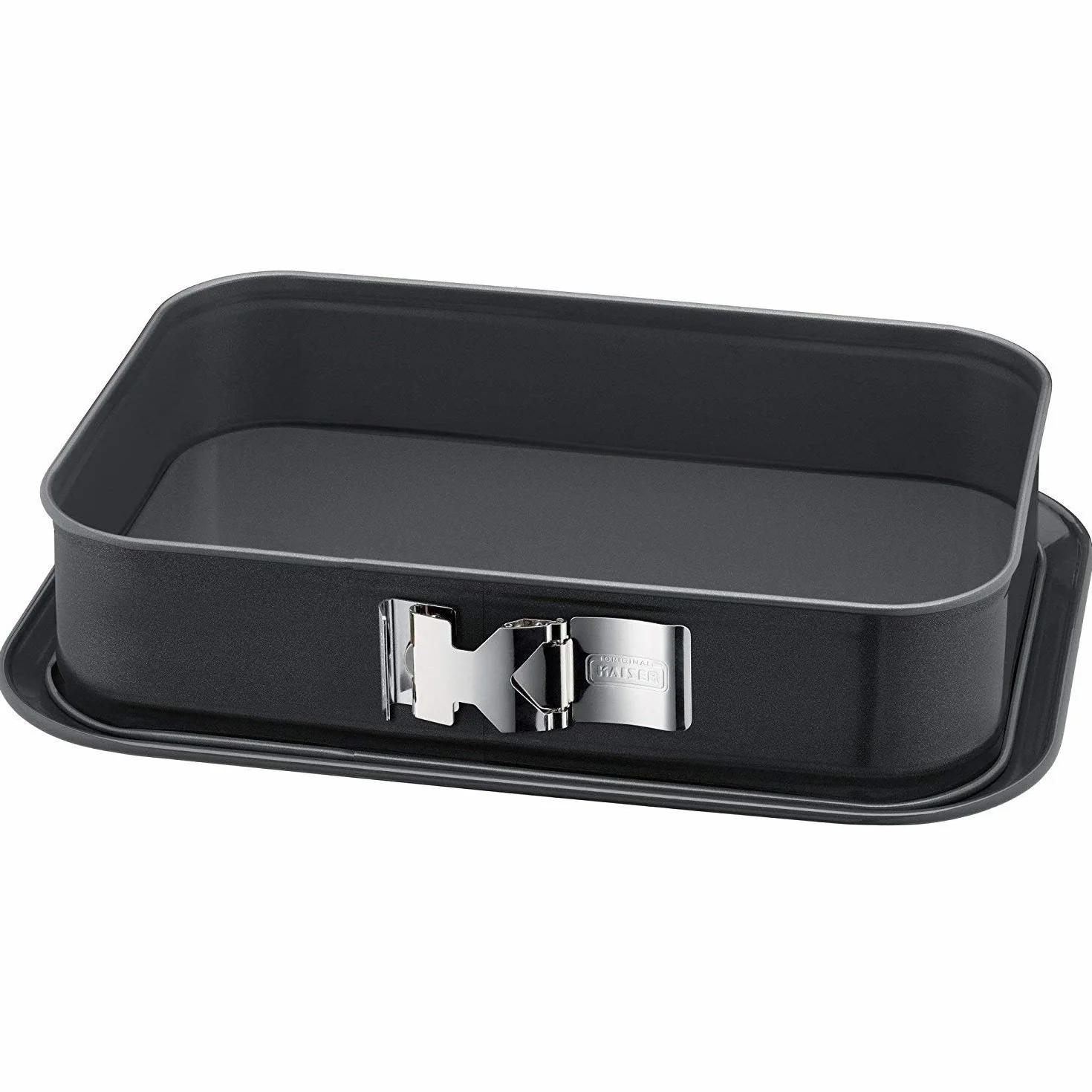 ORIGINAL KAISER La Forme Plus - Molde rectangular base desmontable antiadherente 36 x 24 cm