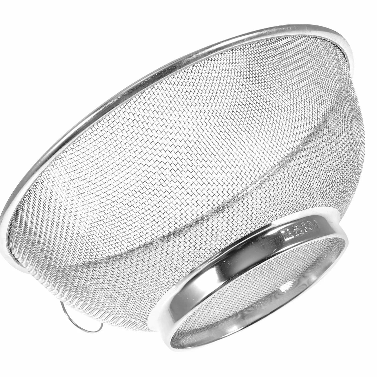 Colador de Malla Fina de Acero Inoxidable: colador de Cocina de 20 cm para arroz, Pasta, Frutas y Verduras