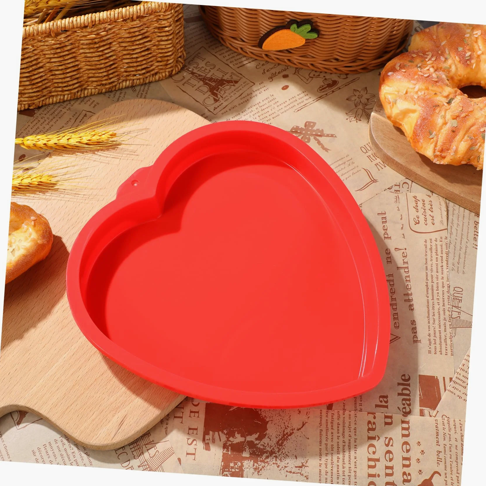 2piezas Moldes De Para Pasteles Forma De De Bandejas Para Hornear Aptas Para Brownies y Postres Románticos