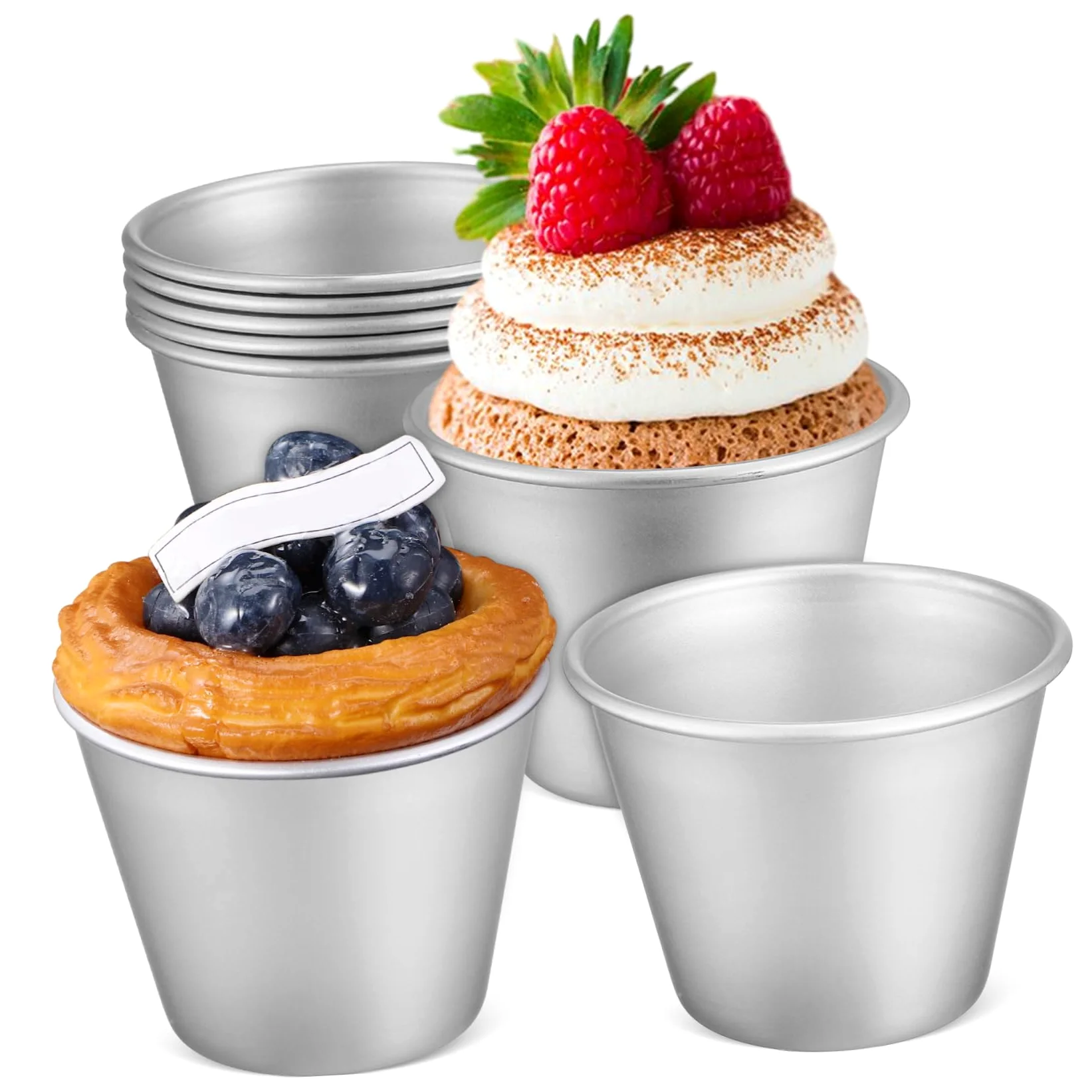 16piezas Moldes Para Hornear Moldes De Pudding y Magdalenas De Utensilios Antiadherentes Para y Postres Perfectos Para Fiestas y Uso Diario