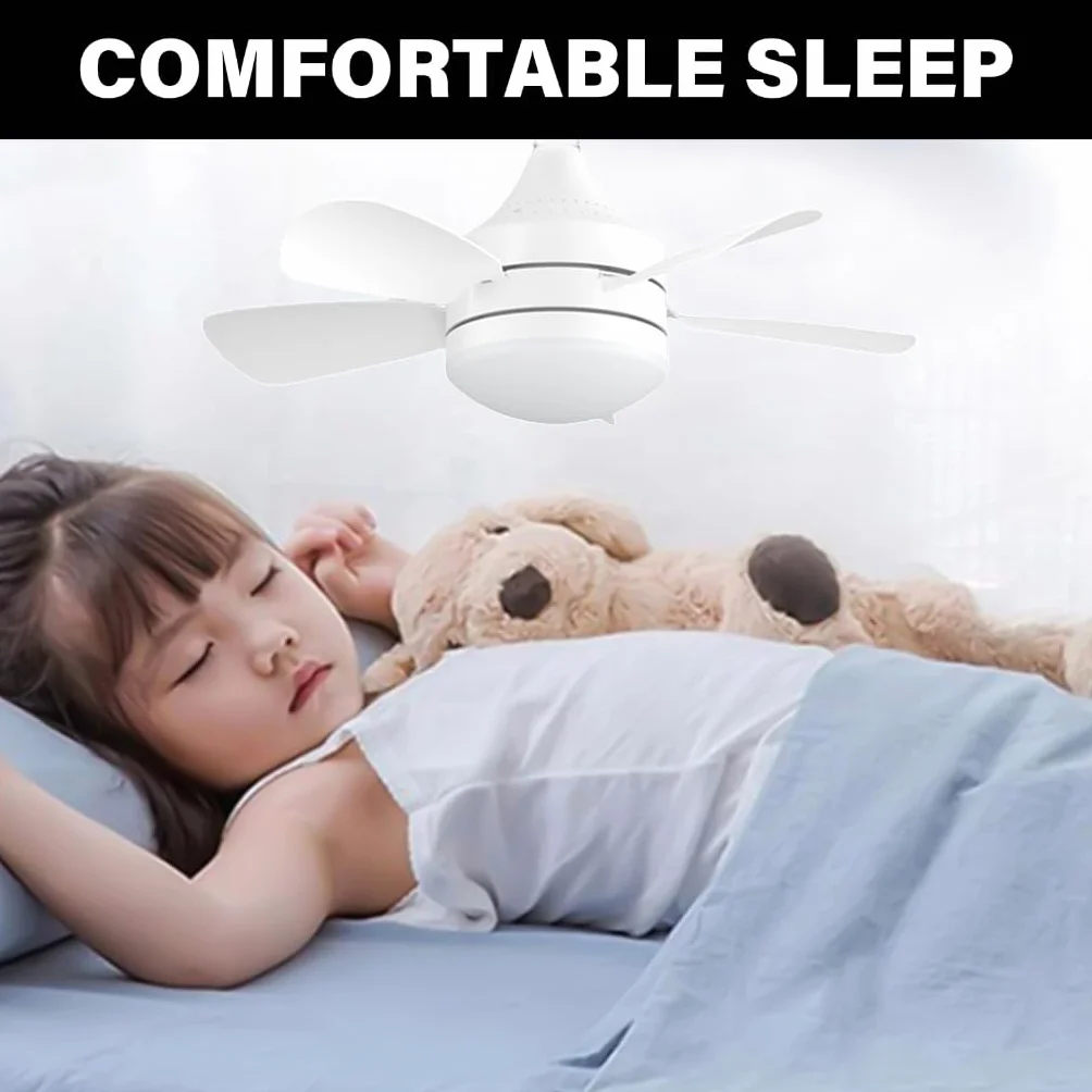 Ventilador de techo LED ajustable con viento fuerte, distribución uniforme de iluminación eficiente de energía para el hogar, recámara, oficina
