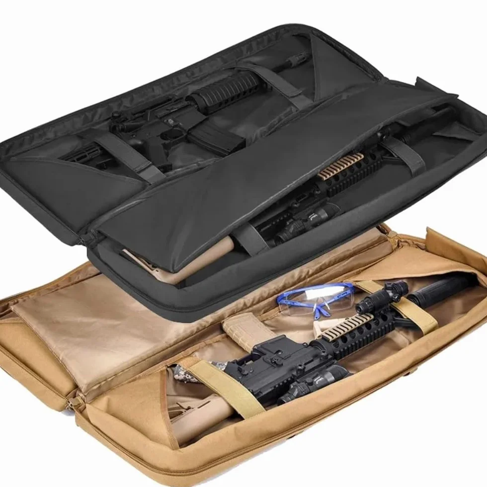 ACEXIER Táctico Mochila Doble Rifle Militar Caza Sniper 36in 42in M16 AR15 M249 M4A1
