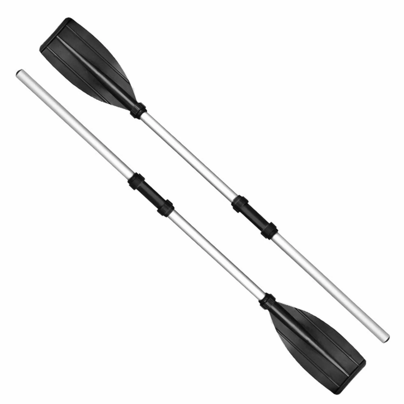 2 remos para kayak, remos ajustables y portátiles, desmontables, aleación de aluminio de remos, remos de kayak ajustables de dos piezas para barco inflable kayak
