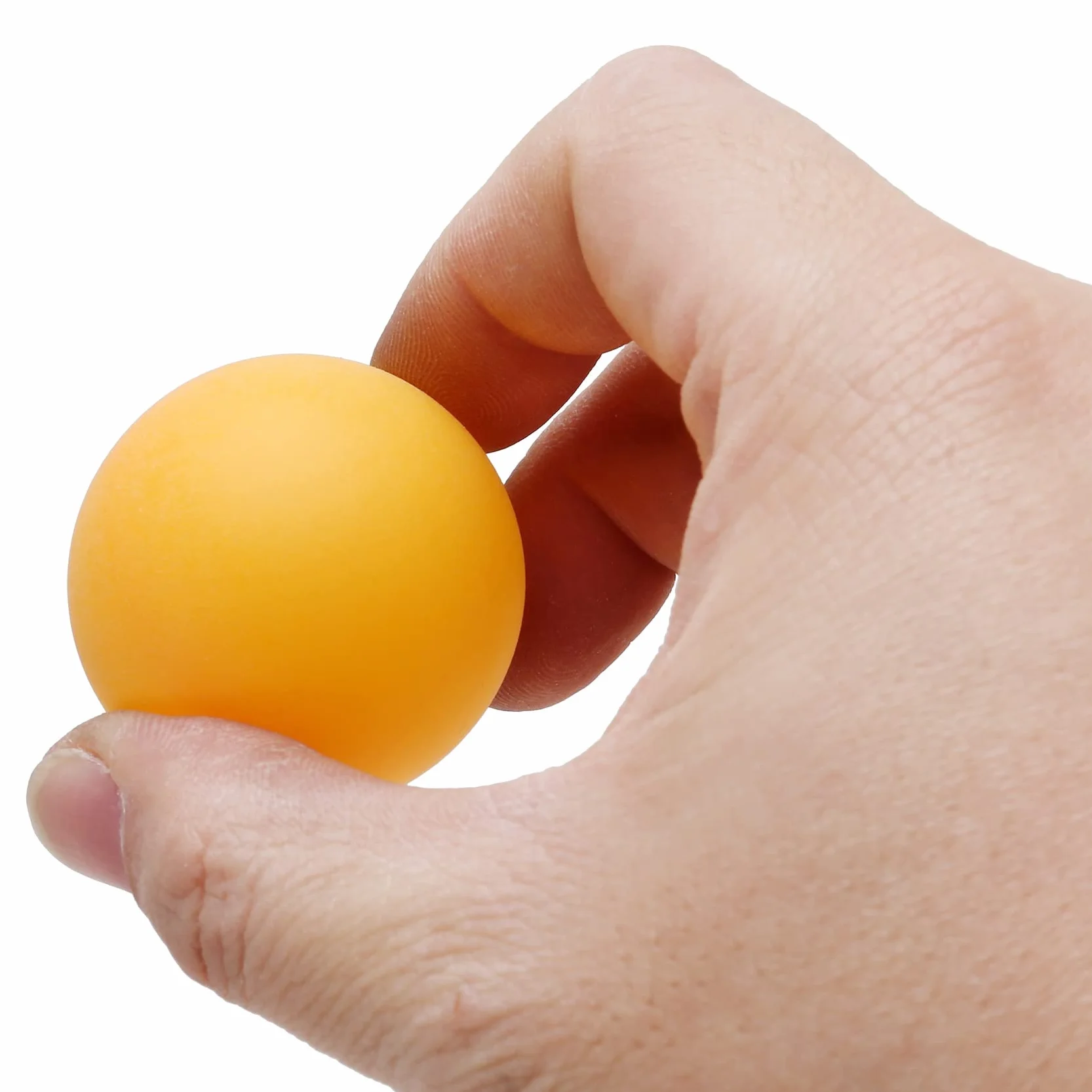 Pelotas de Ping-Pong Naranja 50 Unidades Duraderas Sin Costura Entrenamiento Avanzado
