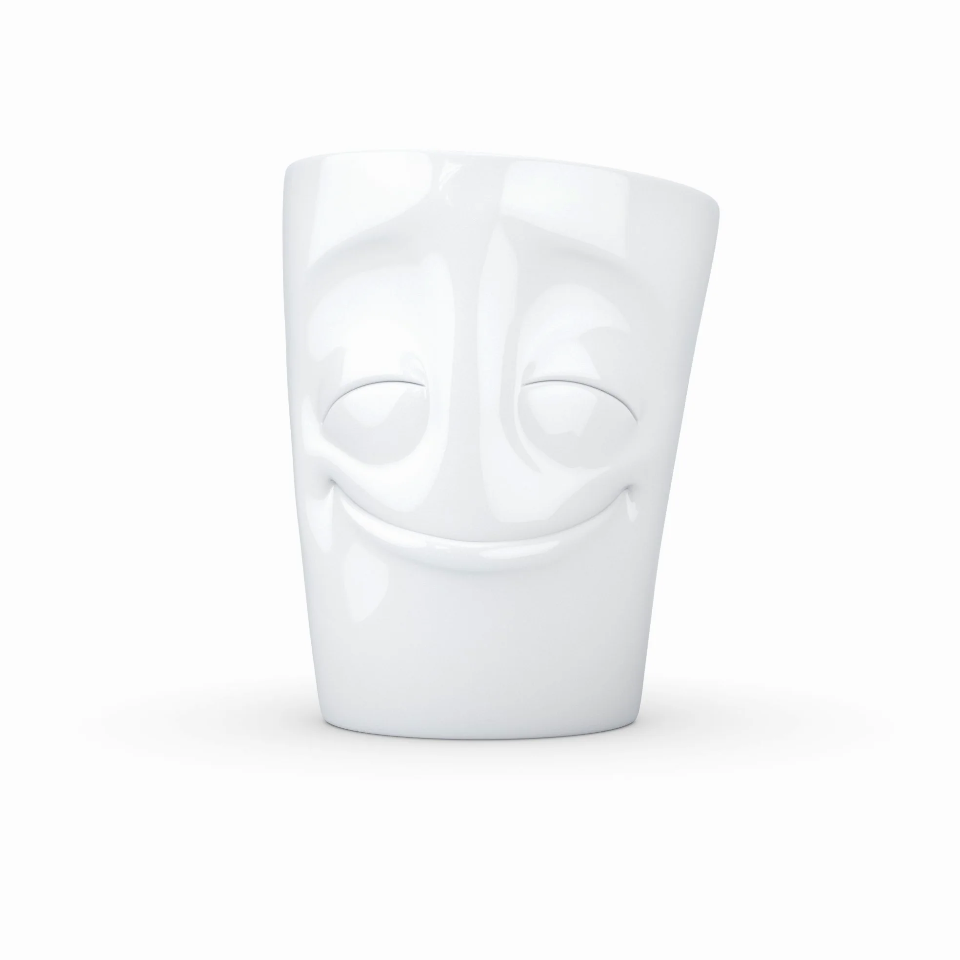 Fiftyeight - Juego de 2 tazas con asa (350 ml), color blanco